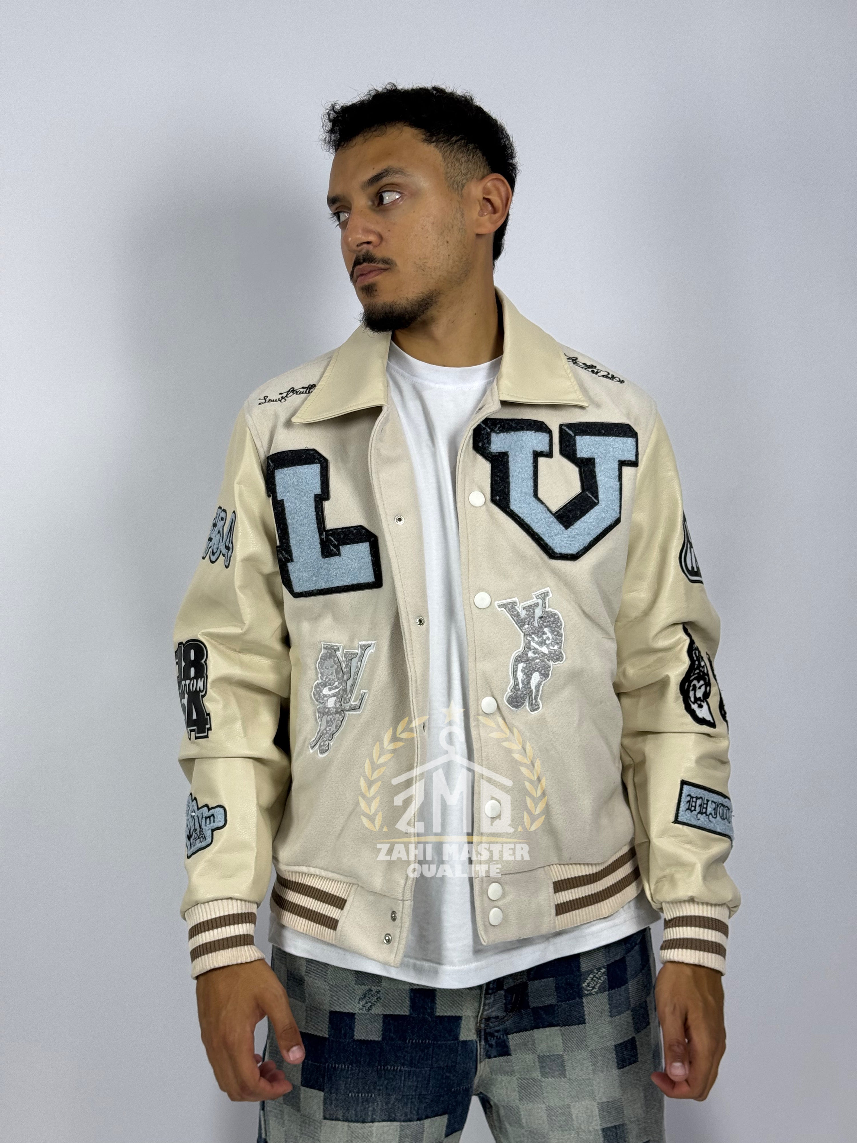 Veste LV Blanche – Style Moderne