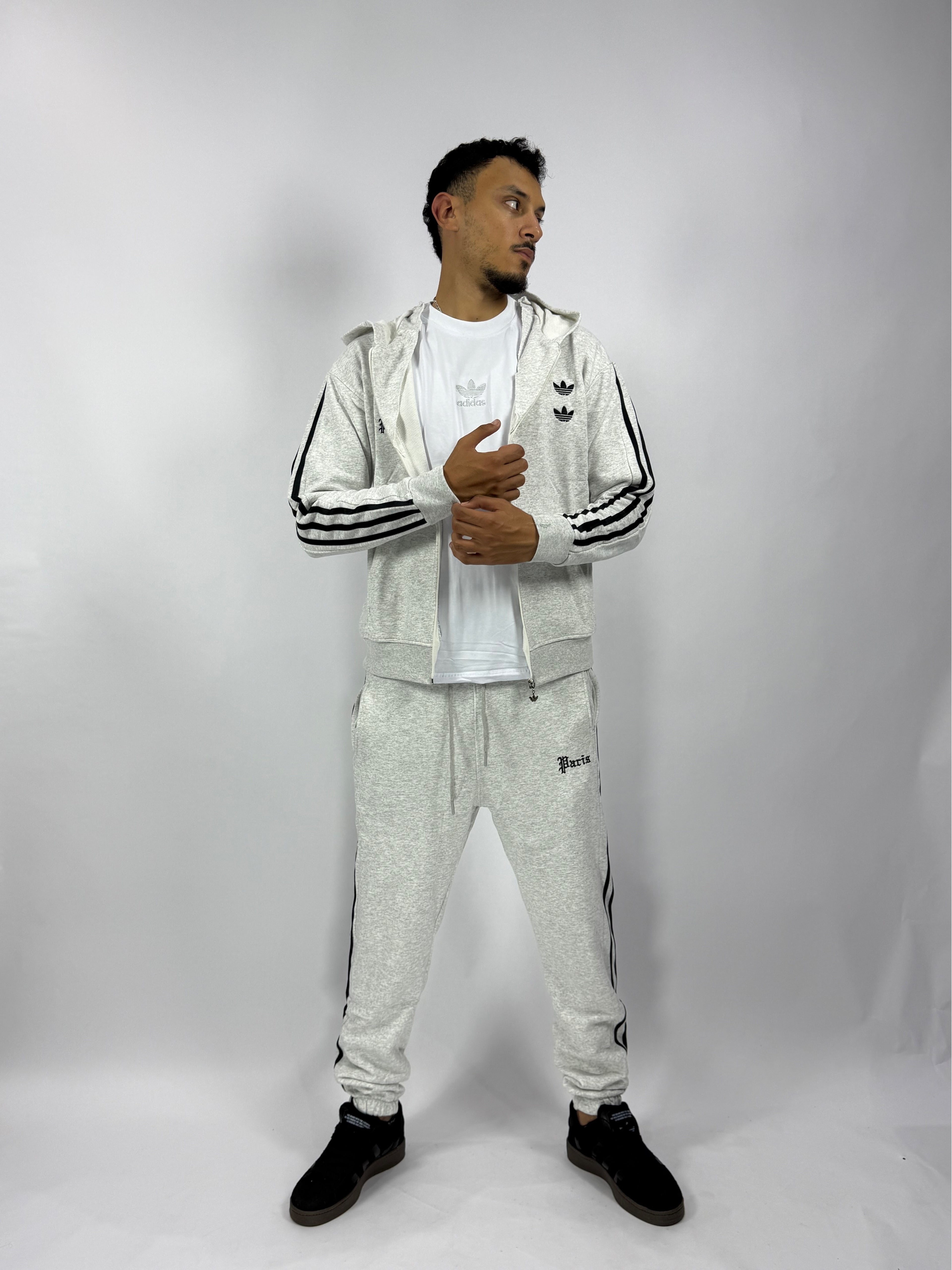 Ensemble 3 Pièces Gris Style Premium