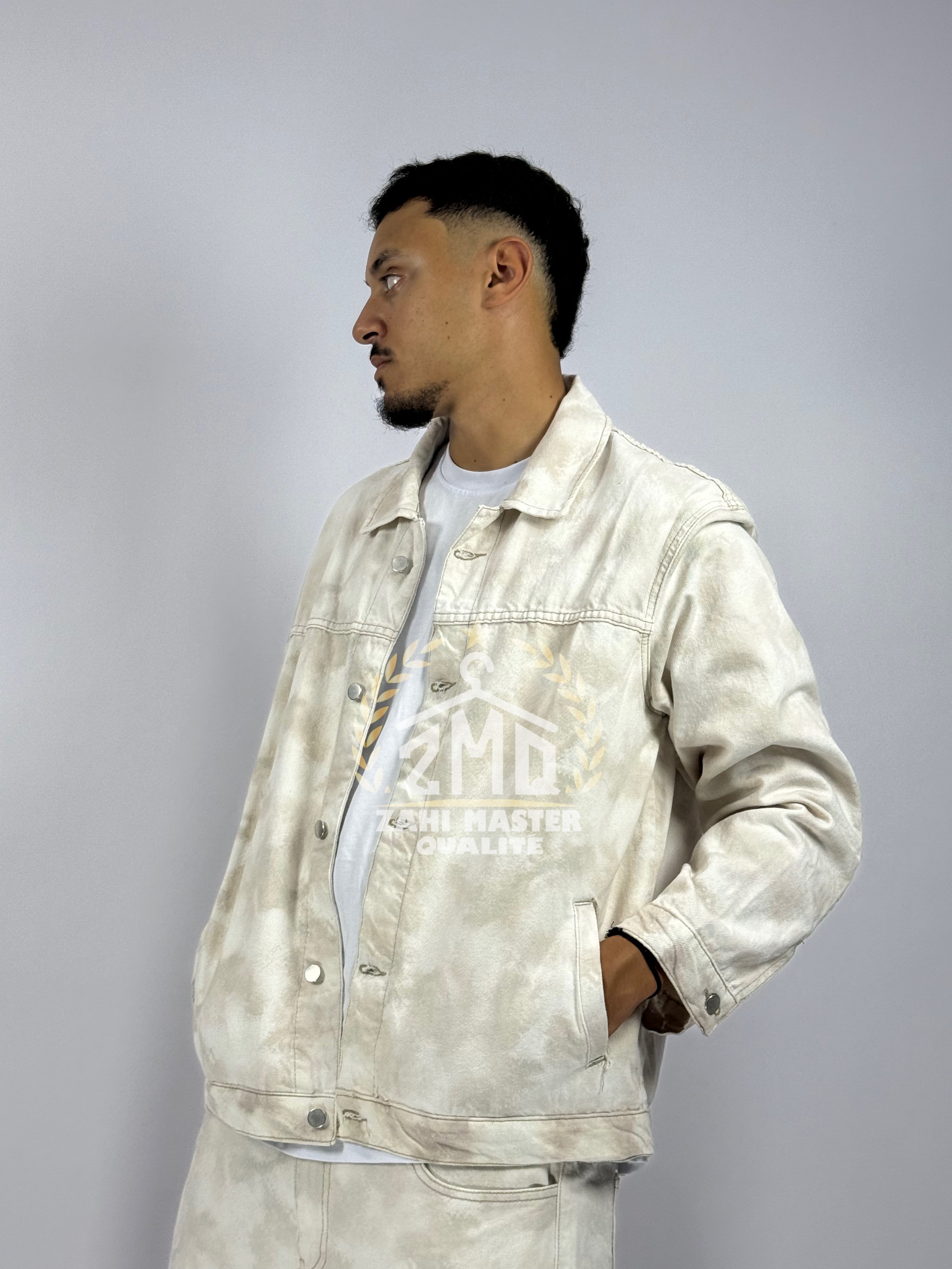 Ensemble Jeans Blanc – Style épuré & 1ère qualité