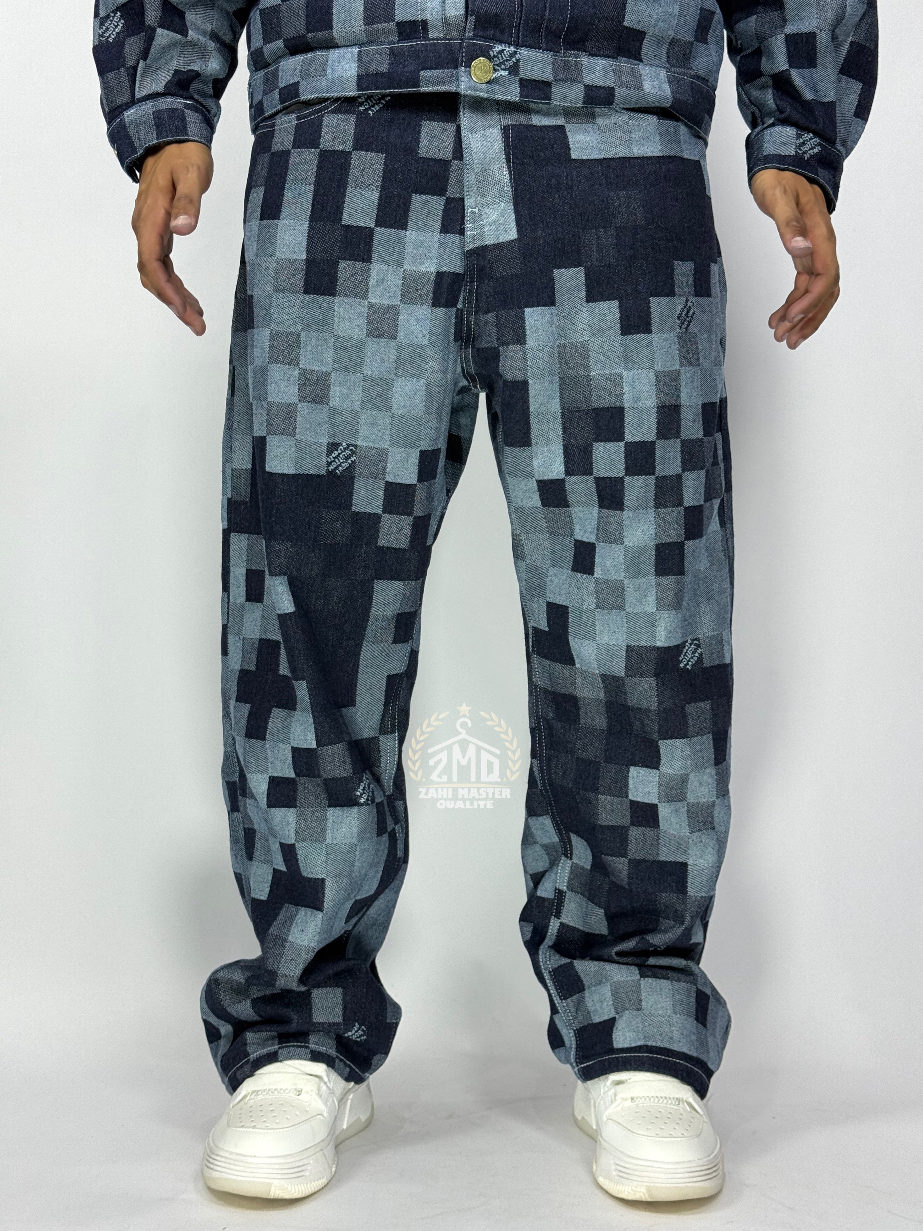 Ensemble Pixel Denim – Édition Limitée 1ʳᵉ Qualité