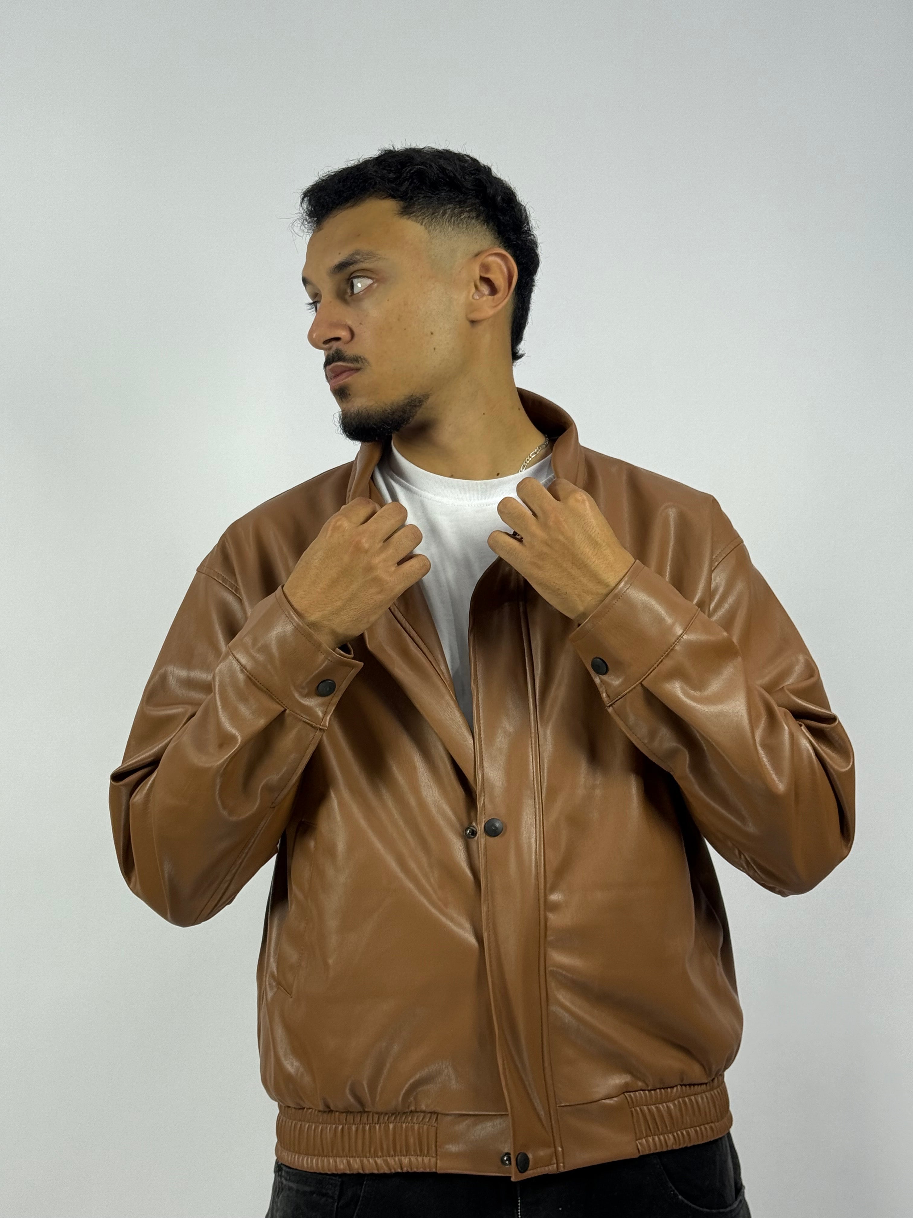 Veste en cuire CAMEL