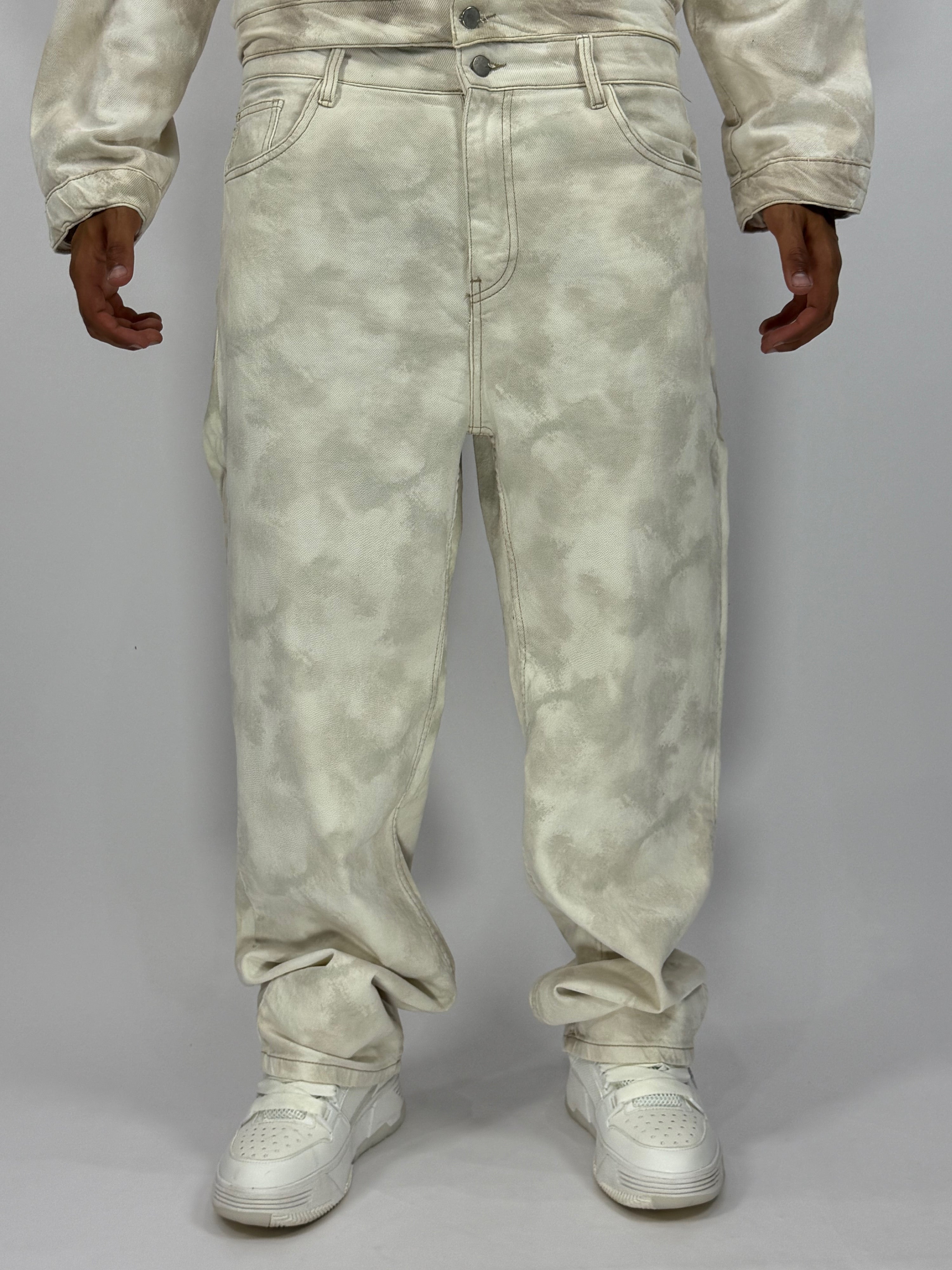 Ensemble Jeans Blanc – Style épuré & 1ère qualité
