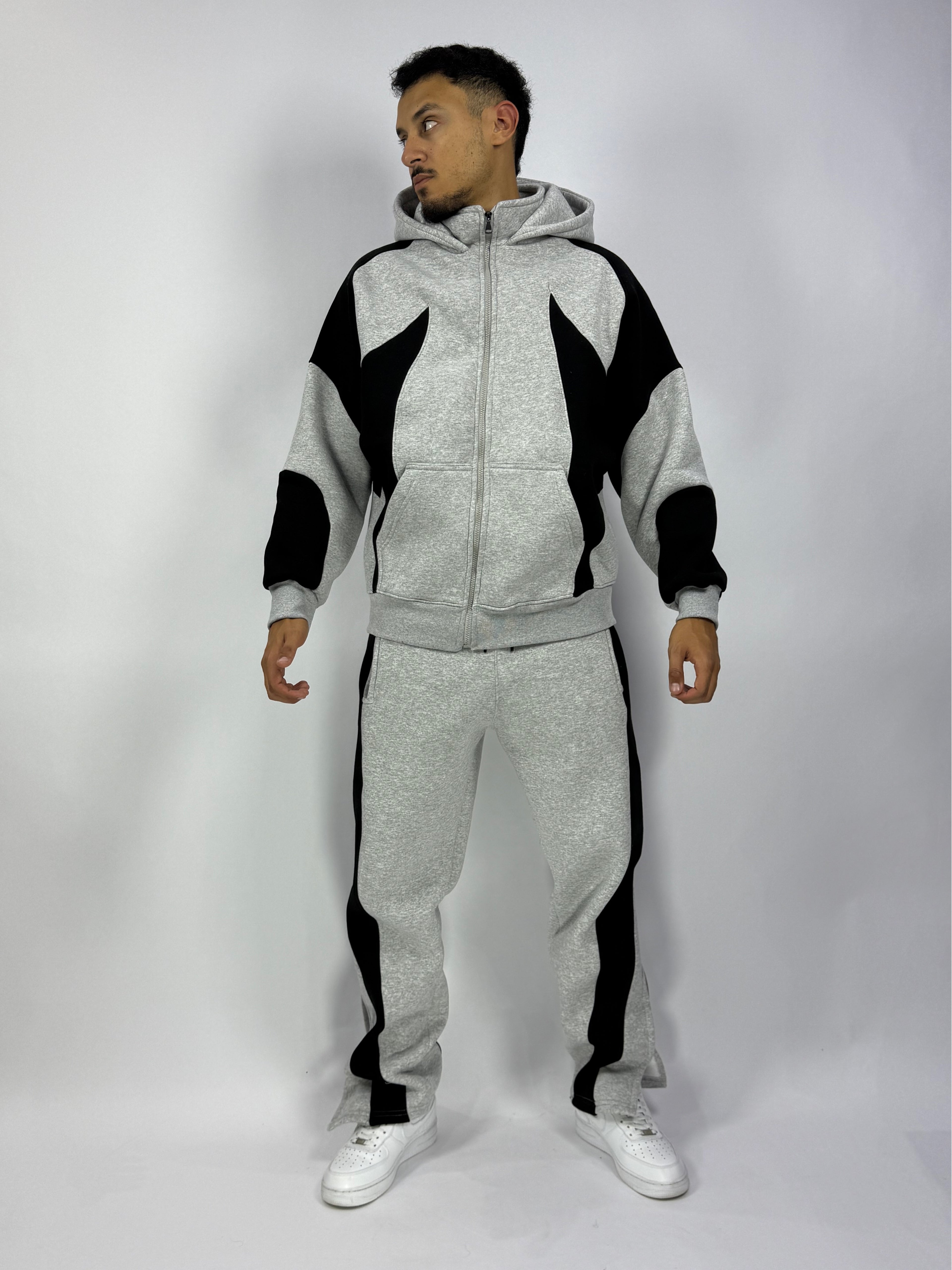 Ensemble Iconic Gris – Luxe, Confort & Originalité (Stock limité)