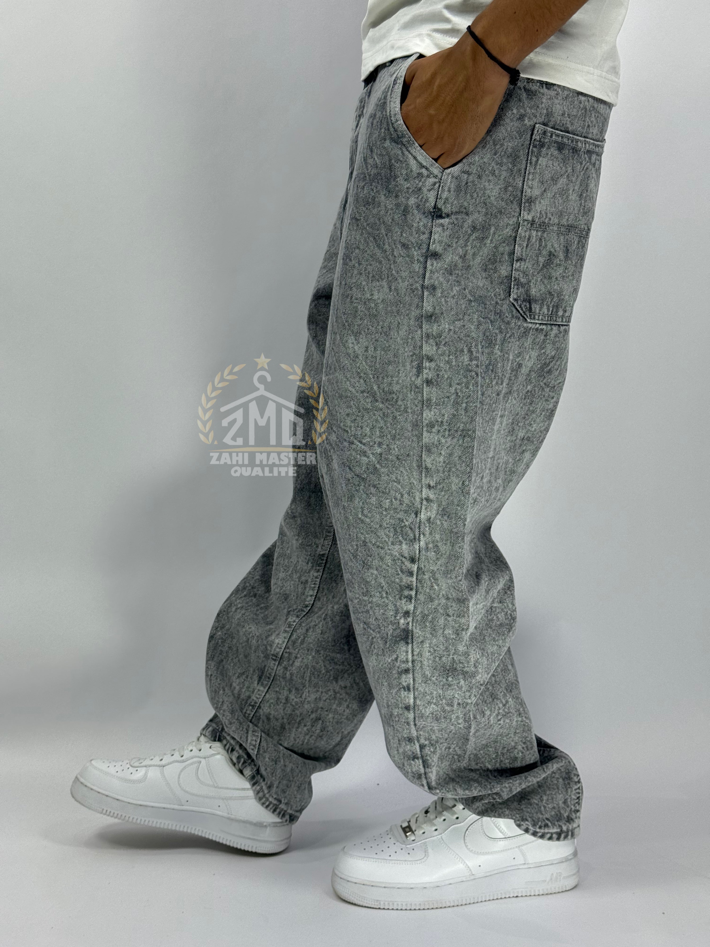 Jeans Gris 1ʳᵉ Qualité – Style, Confort et Élégance