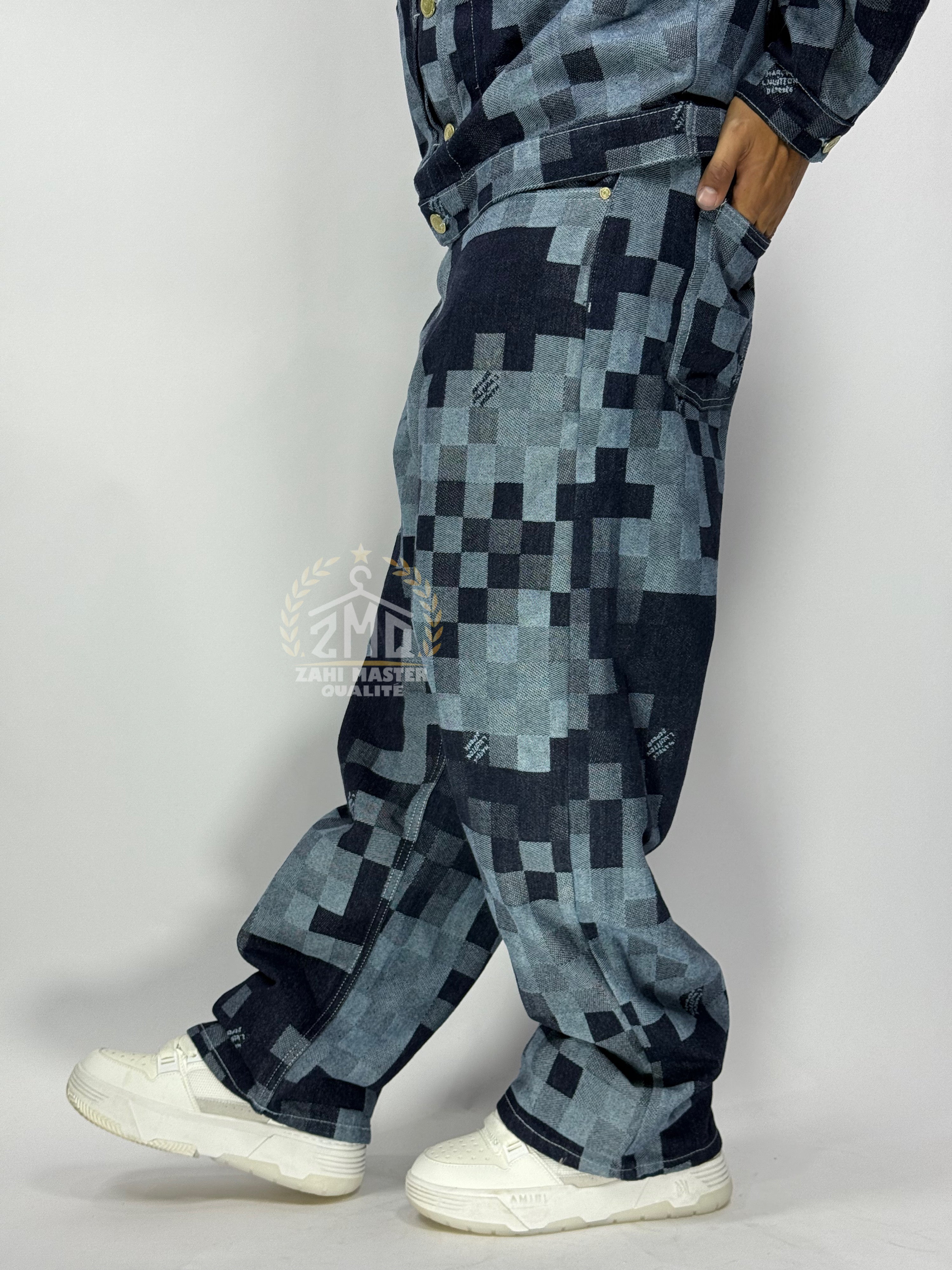 Ensemble Pixel Denim – Édition Limitée 1ʳᵉ Qualité