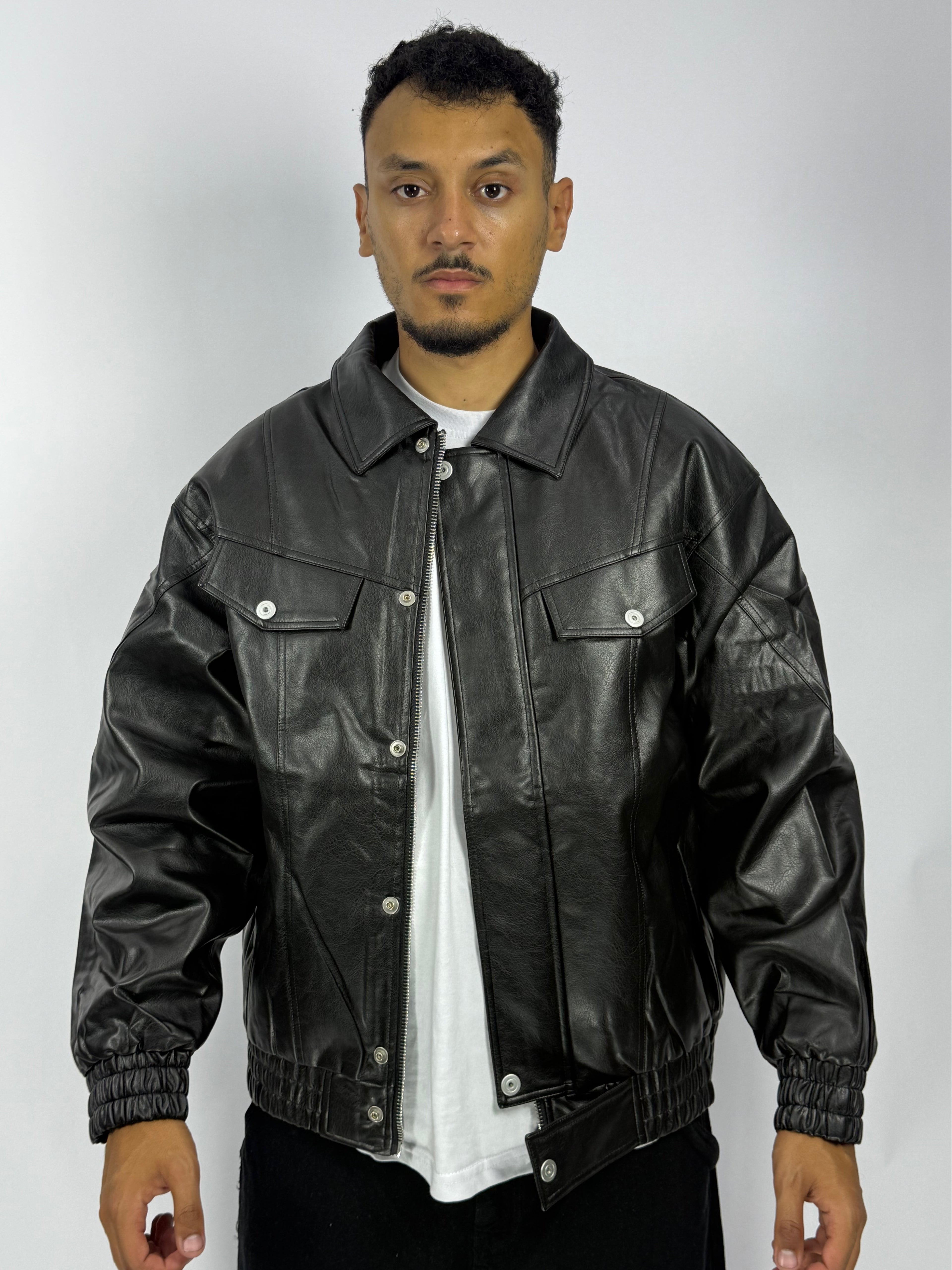 Veste en Cuir 1ʳᵉ Qualité – Style Intemporel & Finition Premium