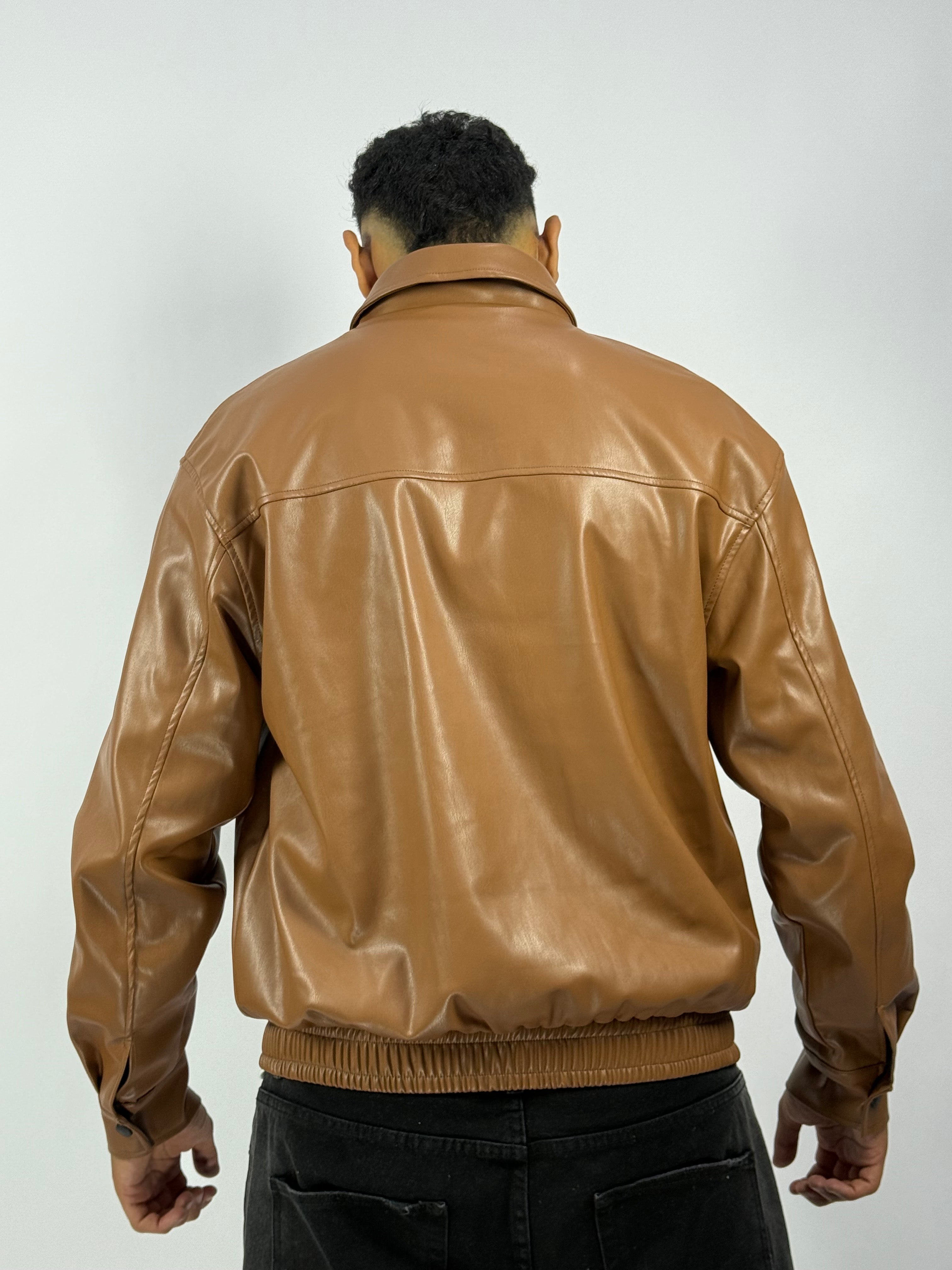 Veste en cuire CAMEL