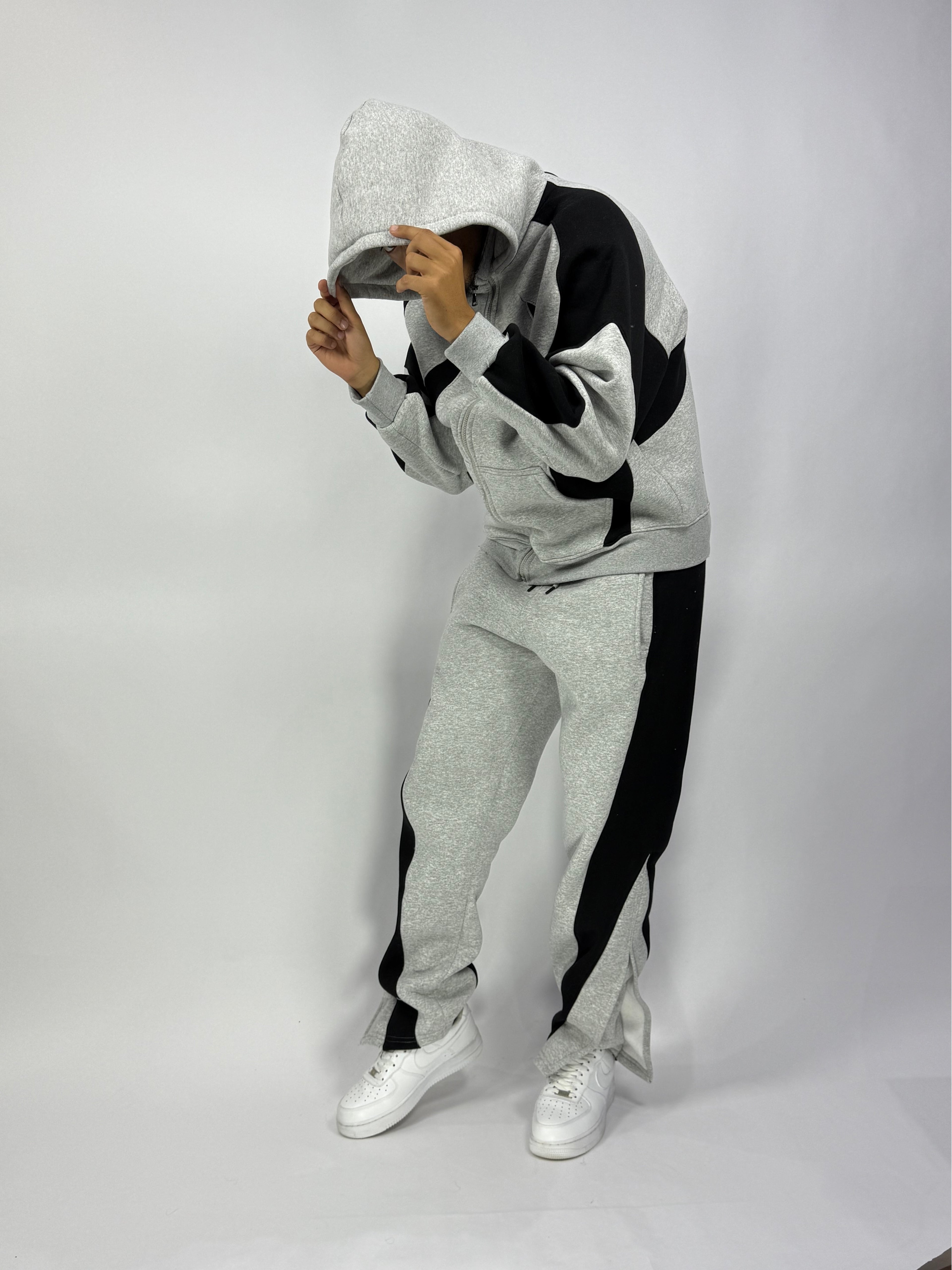 Ensemble Iconic Gris – Luxe, Confort & Originalité (Stock limité)