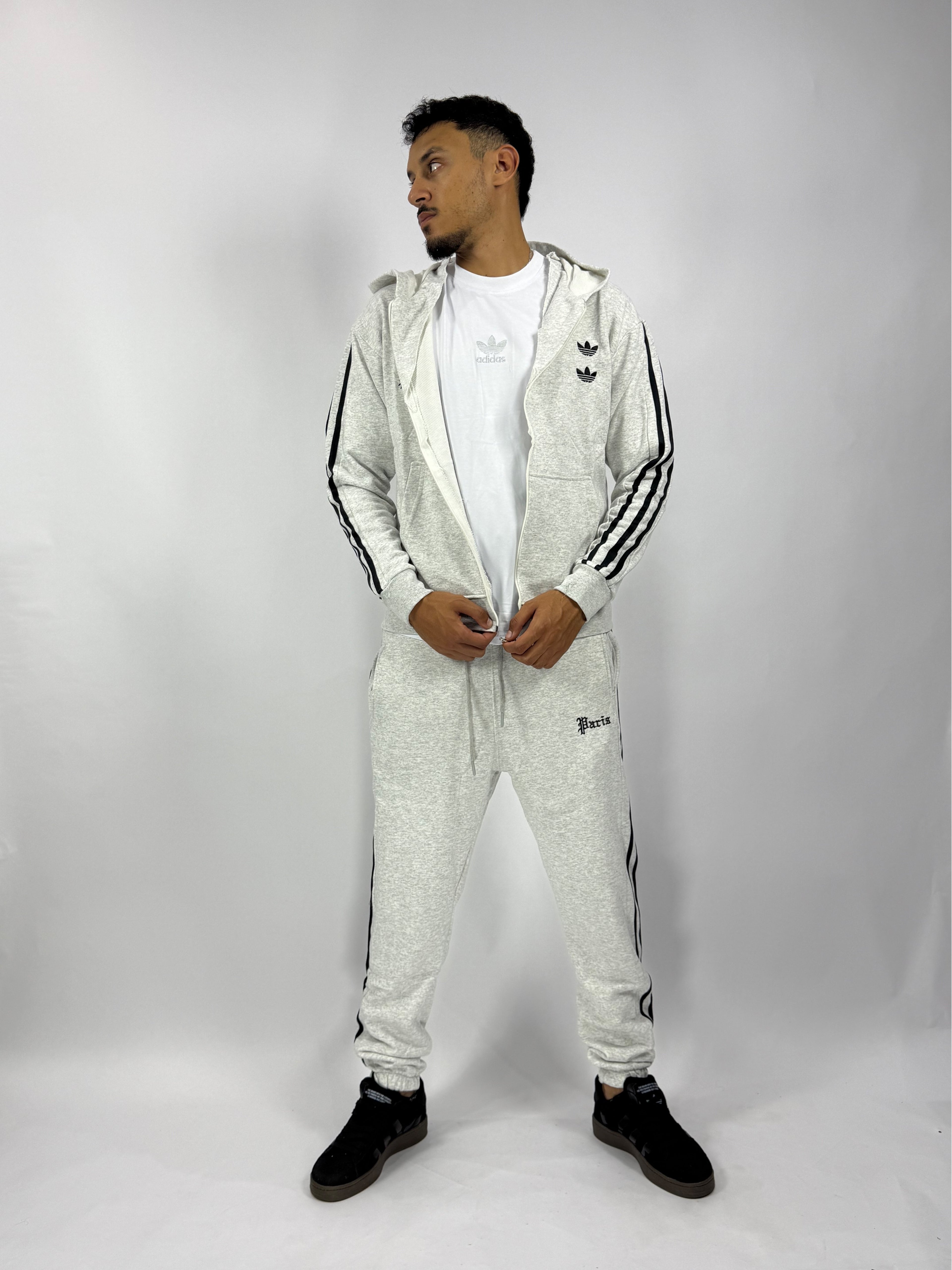 Ensemble 3 Pièces Gris Style Premium