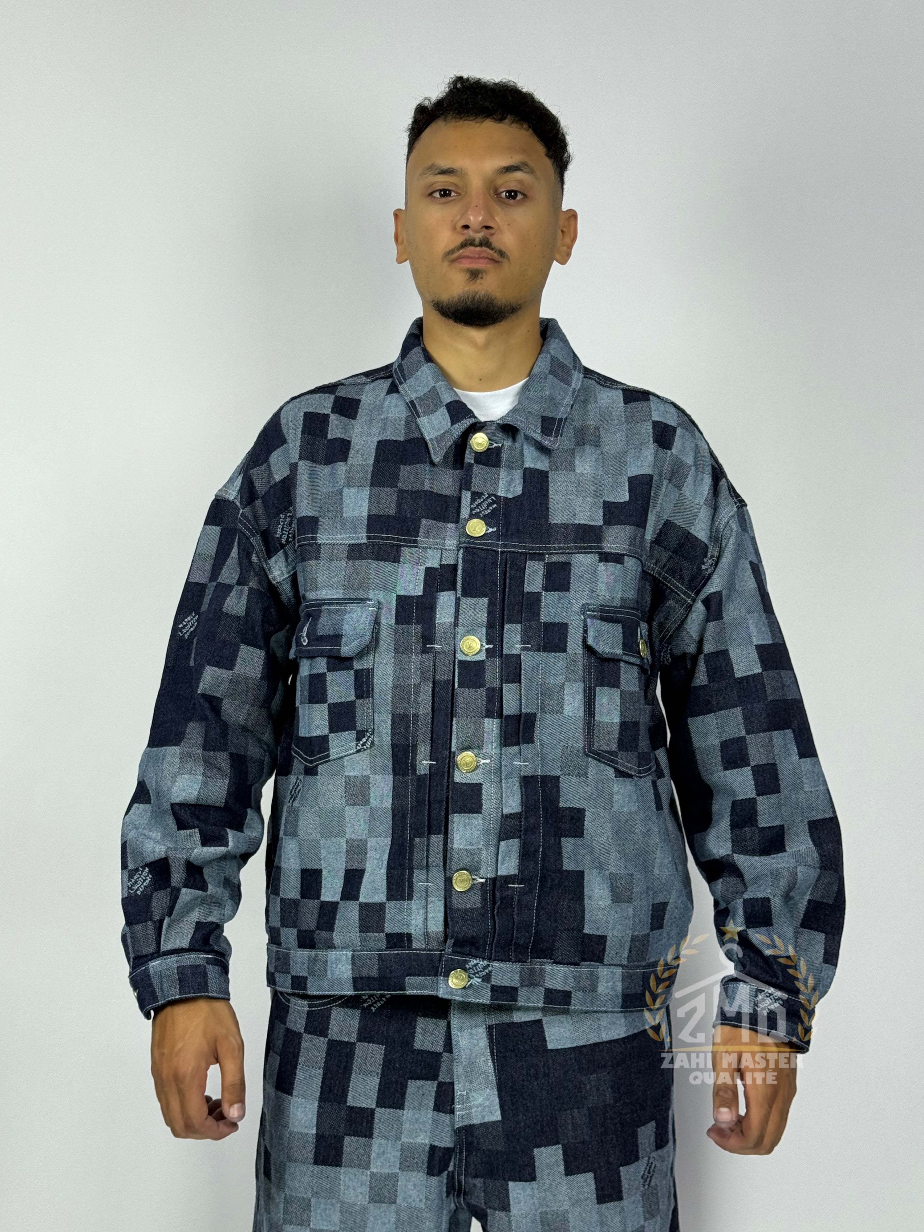 Ensemble Pixel Denim – Édition Limitée 1ʳᵉ Qualité