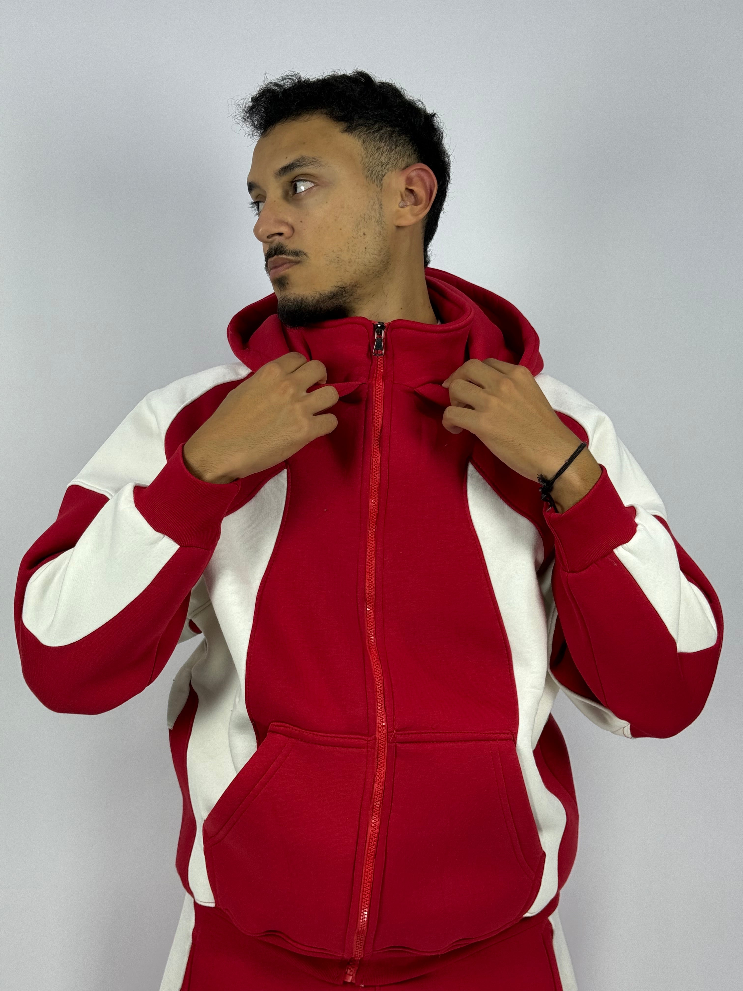 Ensemble Iconic Rouge – Luxe, Confort & Originalité (Stock limité)