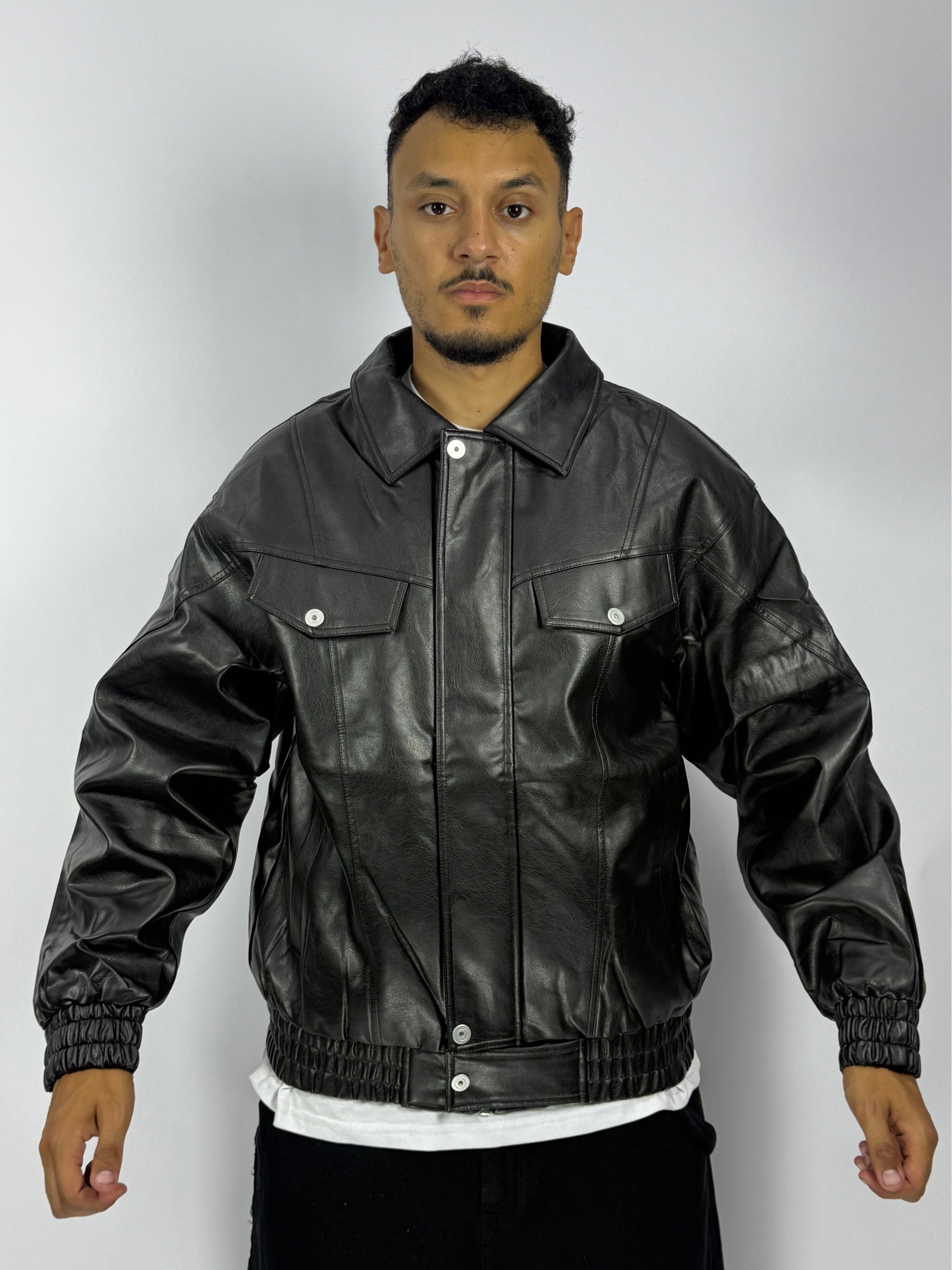 Veste en Cuir 1ʳᵉ Qualité – Style Intemporel & Finition Premium