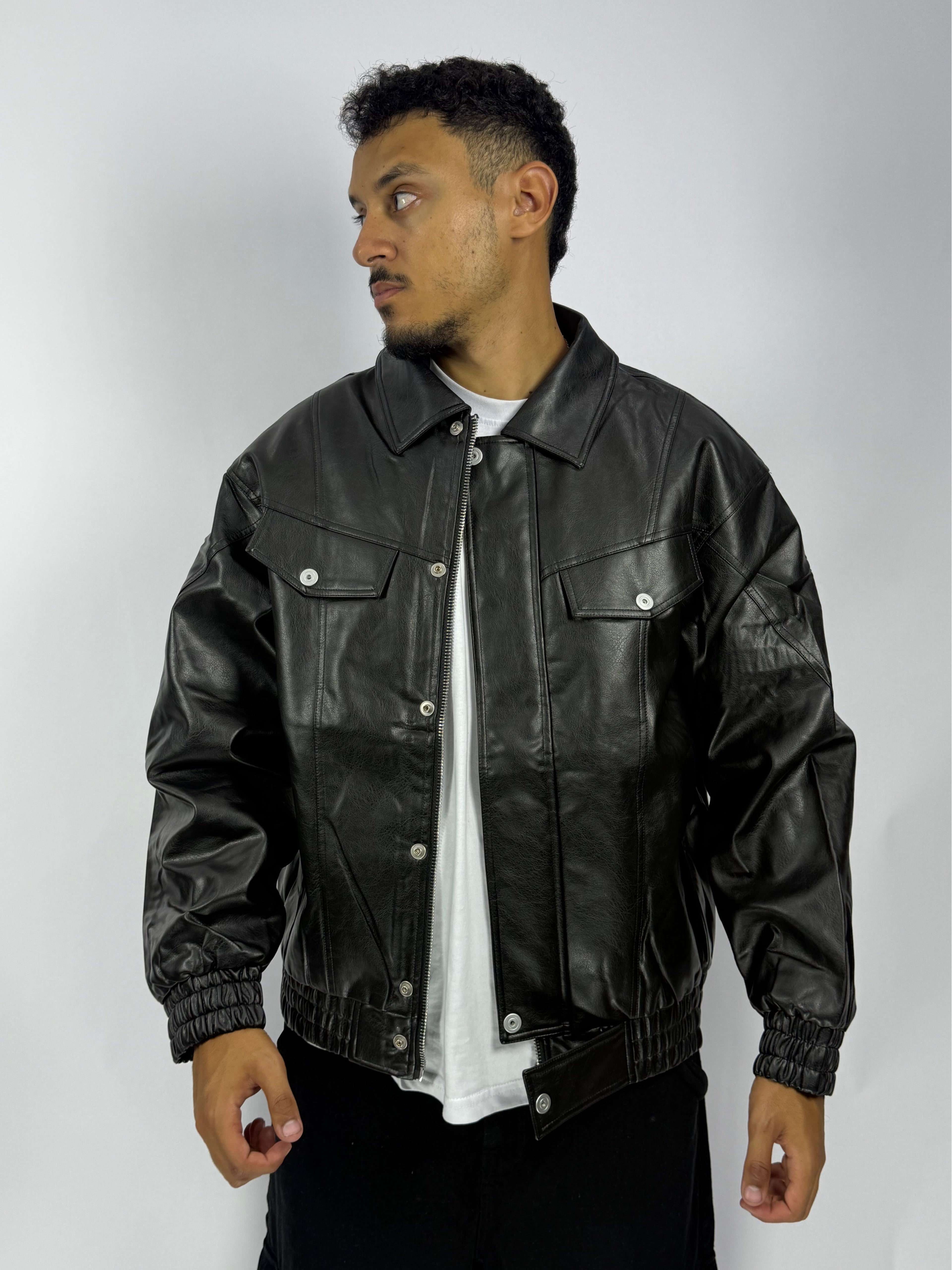 Veste en Cuir 1ʳᵉ Qualité – Style Intemporel & Finition Premium