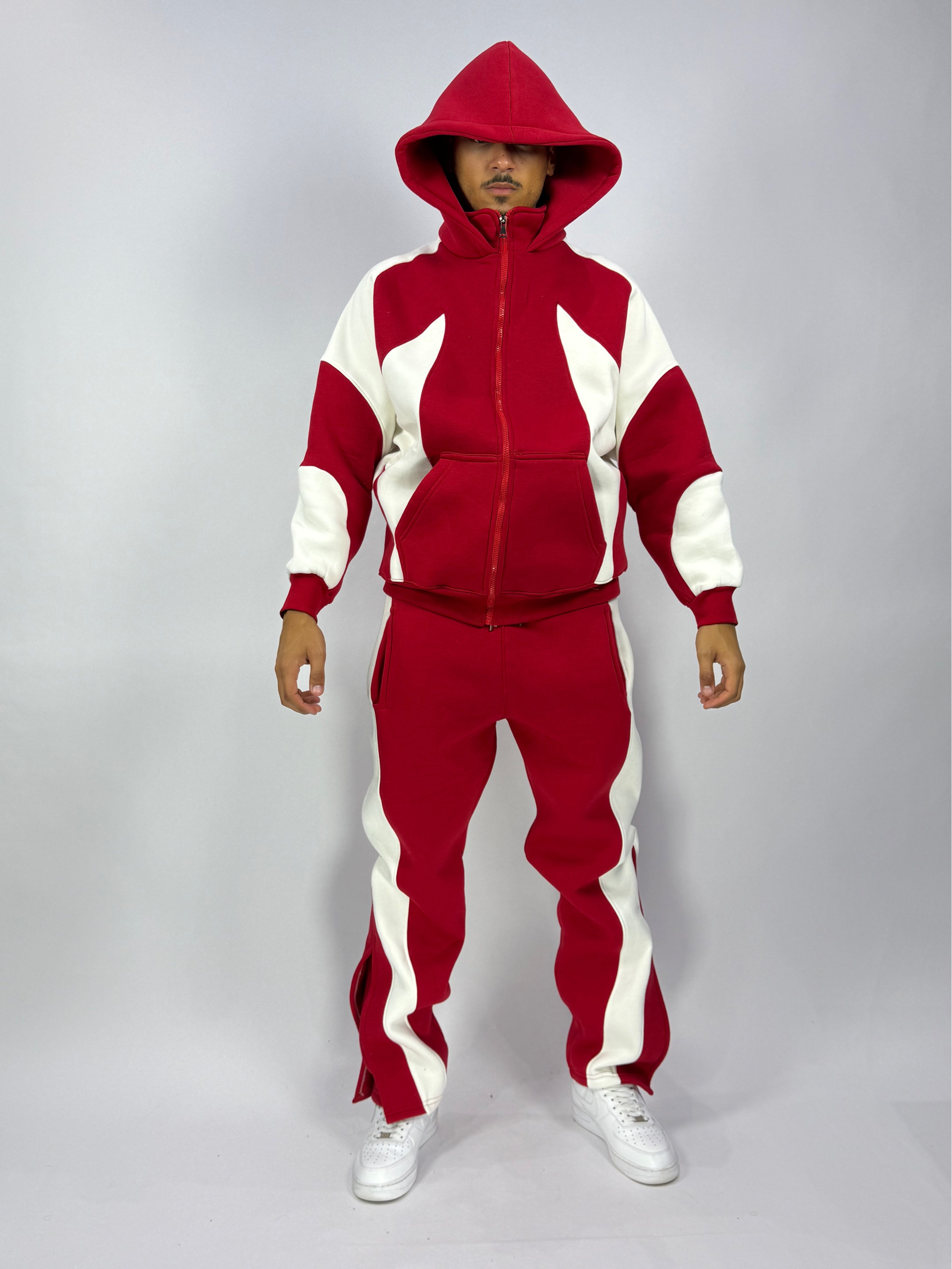 Ensemble Iconic Rouge – Luxe, Confort & Originalité (Stock limité)