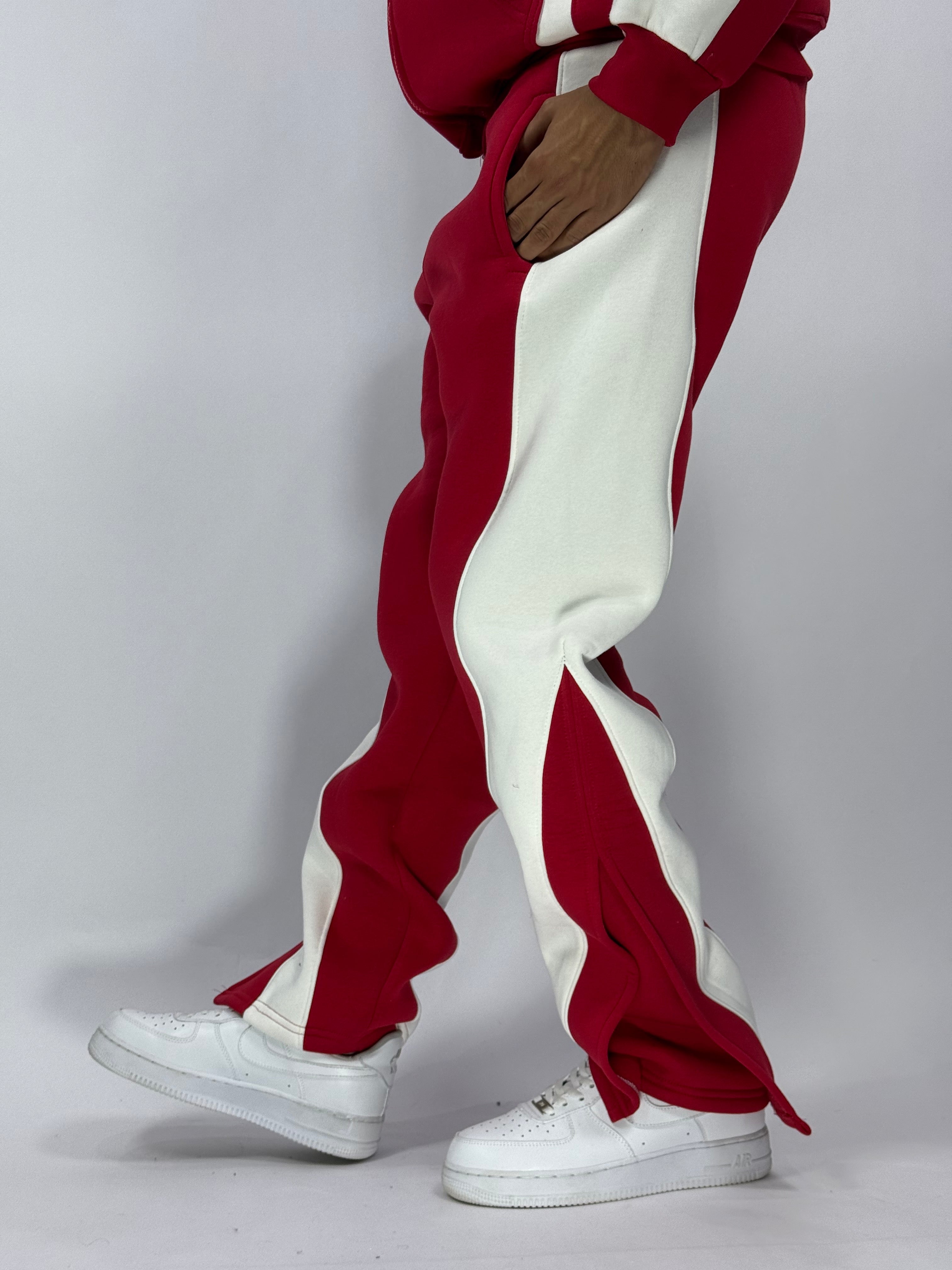 Ensemble Iconic Rouge – Luxe, Confort & Originalité (Stock limité)