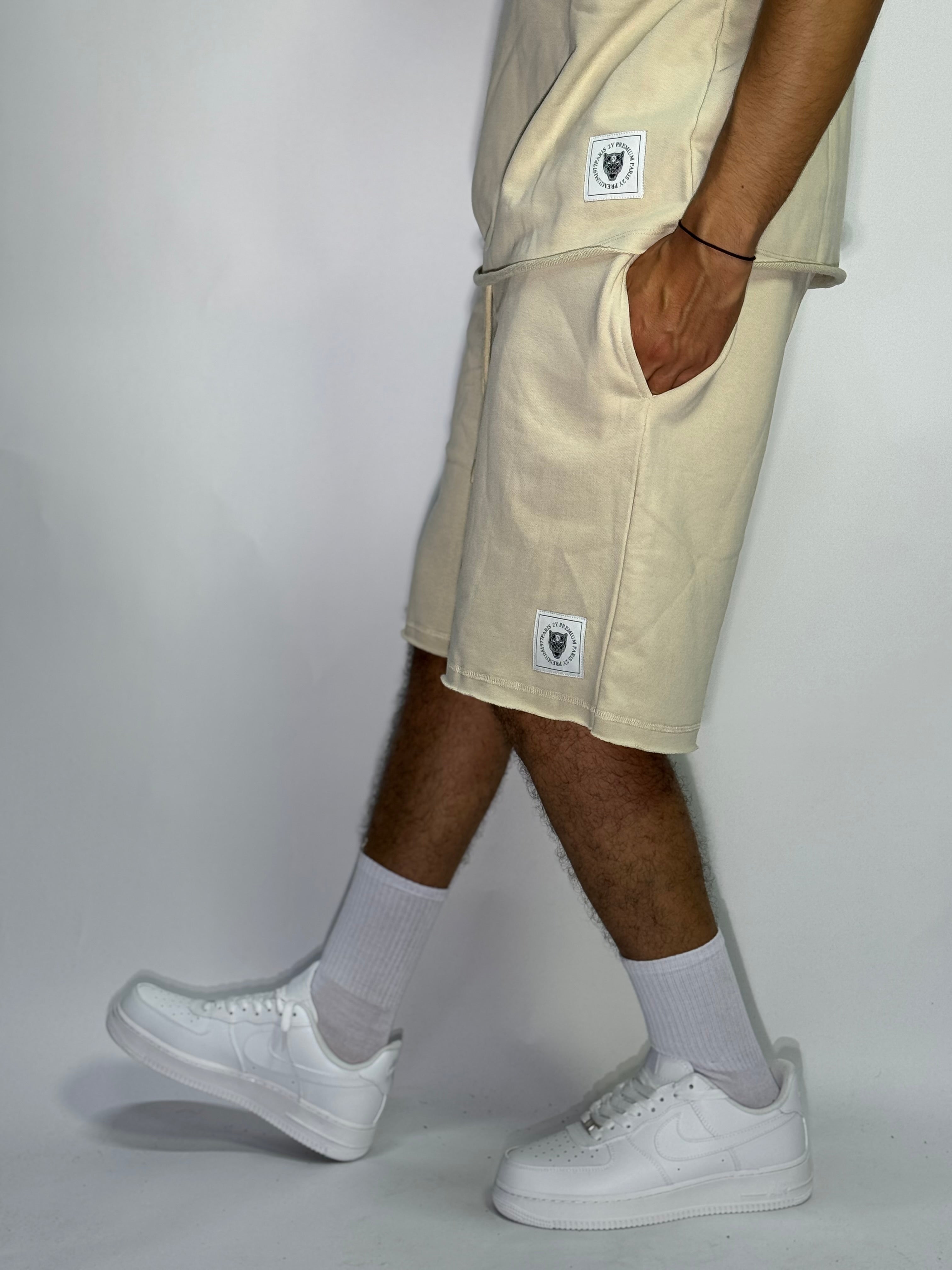 Ensemble Été Beige 1ère Qualité – Sans Manches + Short Ultra Confort