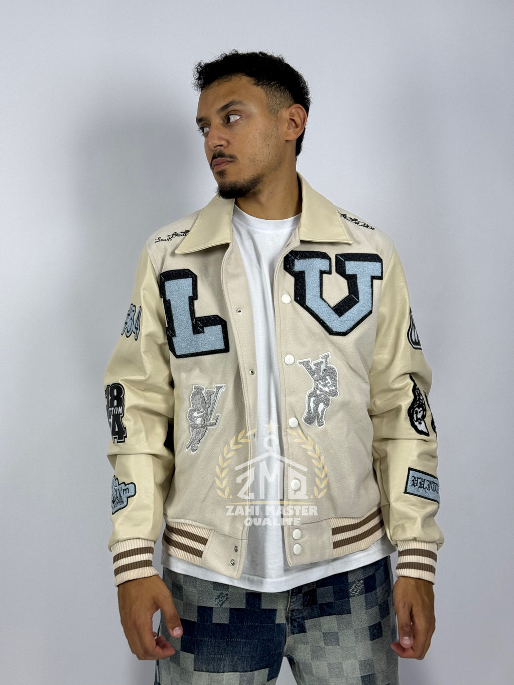 Veste LV Blanche – Style Moderne