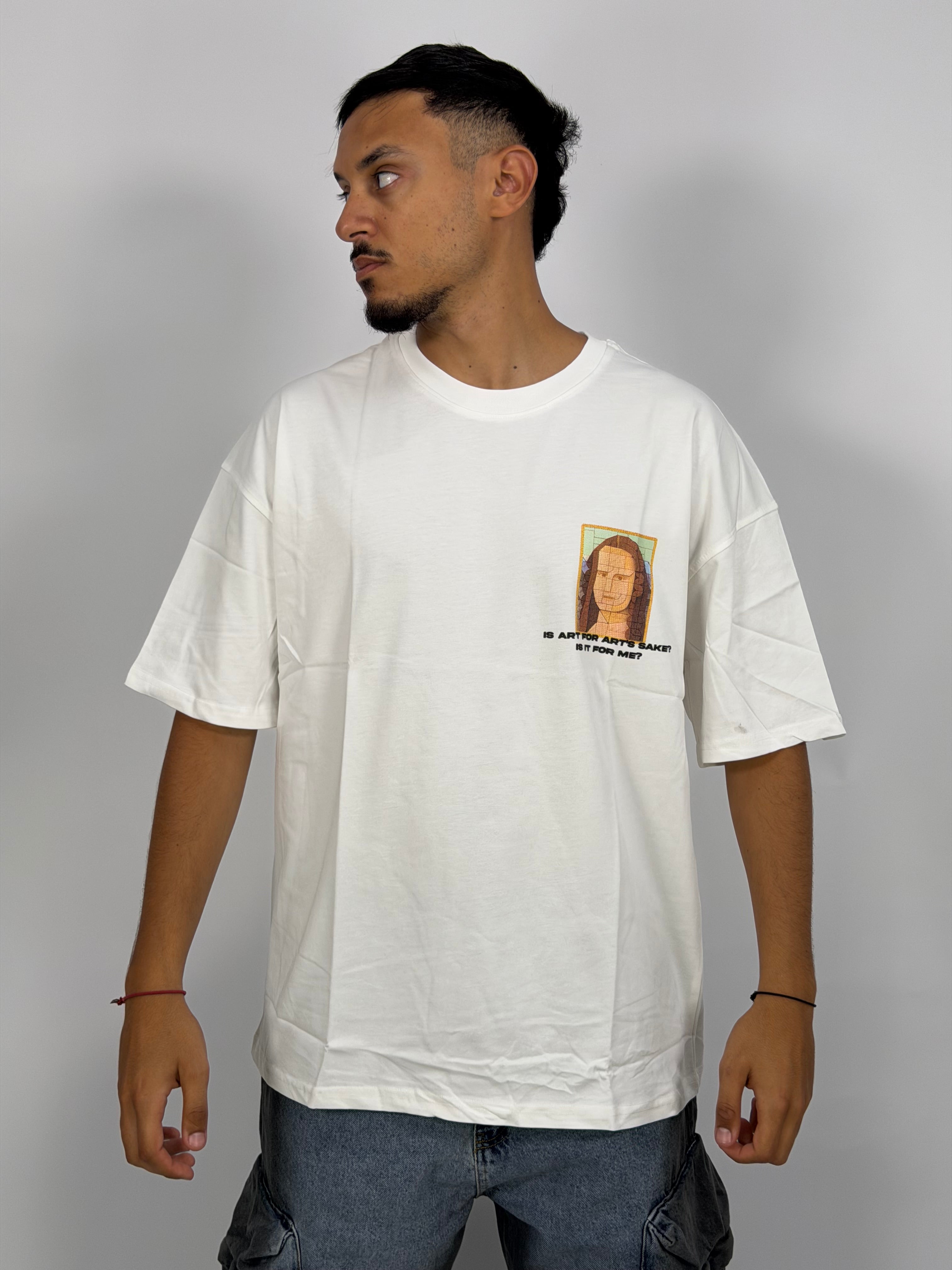 T-shirt ORIGINAL Oversize Blanc – MonaLisa Art Edition