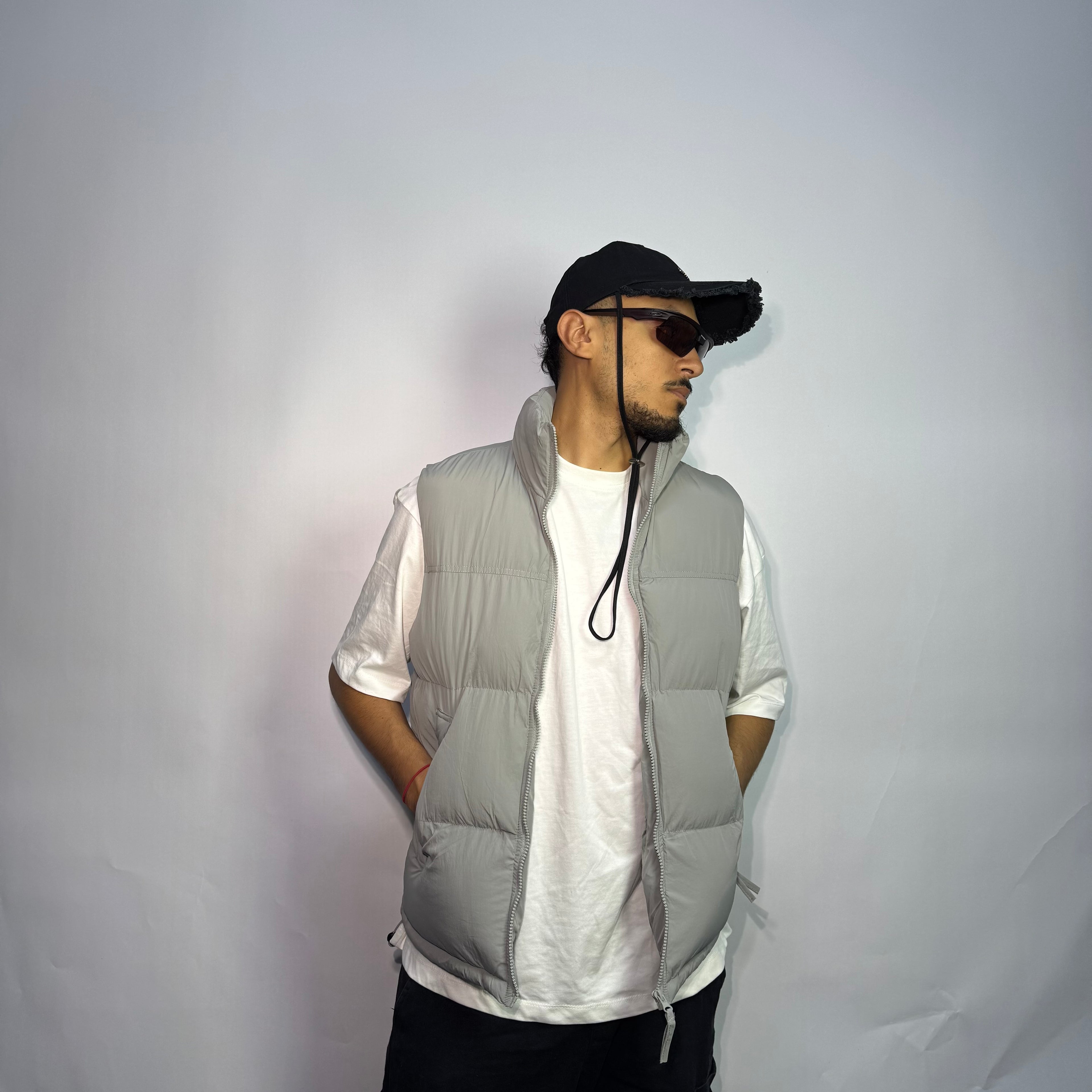 Doudoune Gris Oversize Gris – Style Streetwear