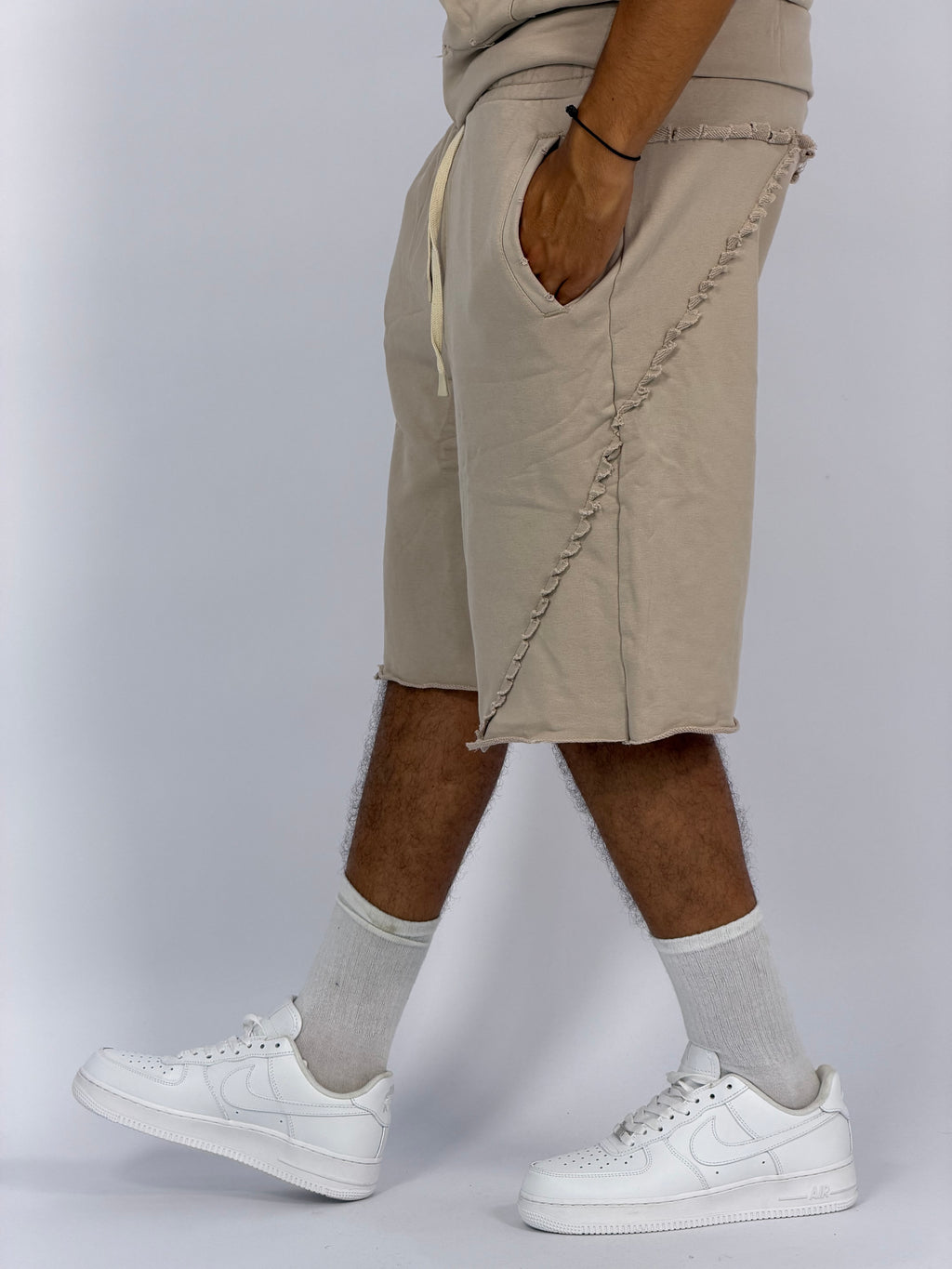 Ensemble “SAND WAVE” B – Hoodie Sans Manches + Short Summer Fit