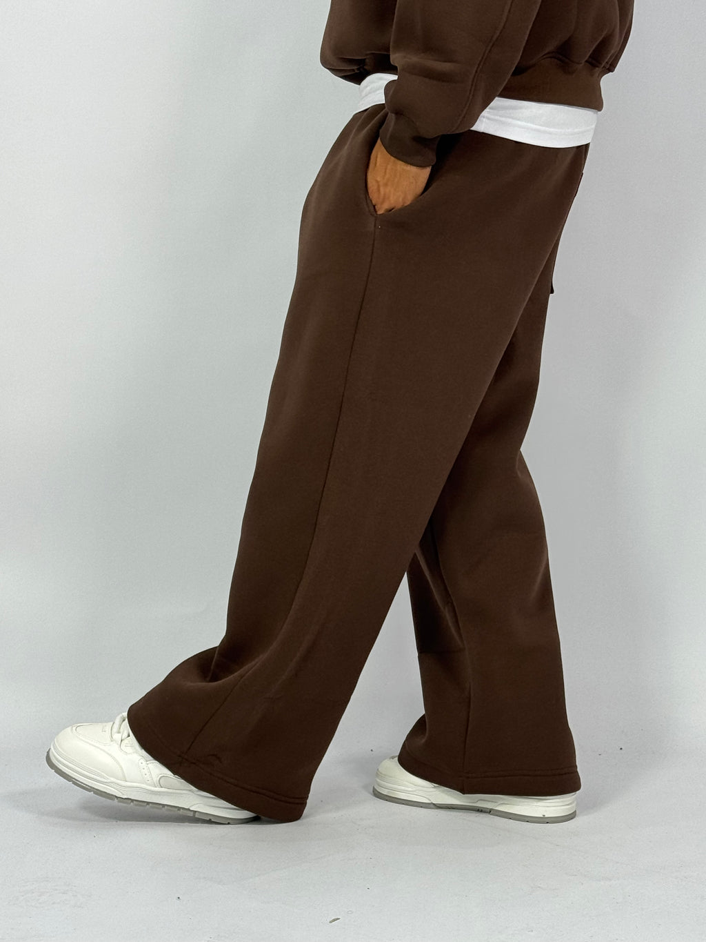 Ensemble Streetwear Oversize Marron – Sweat & Pantalon