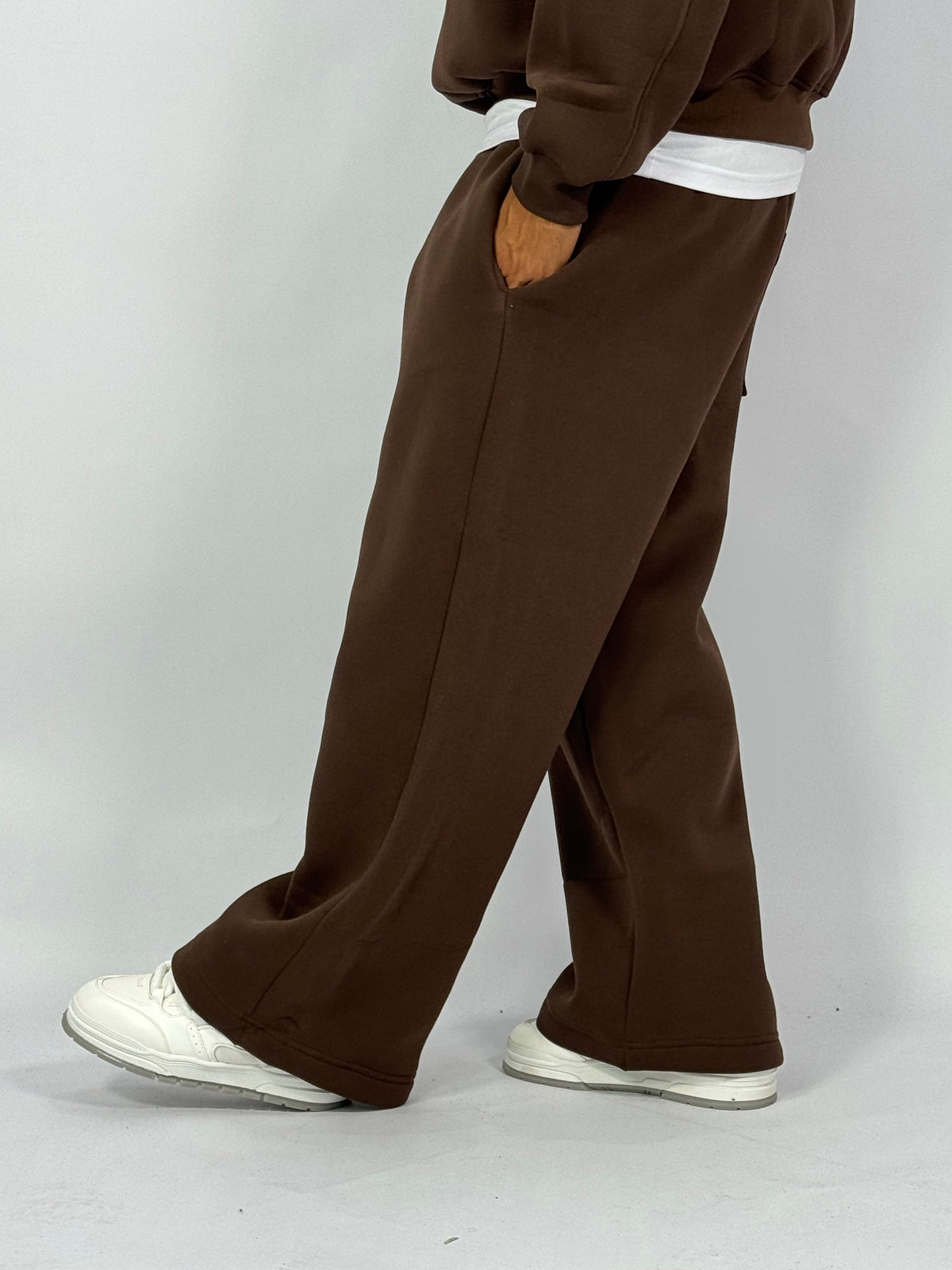 Ensemble Streetwear Oversize Marron – Sweat & Pantalon