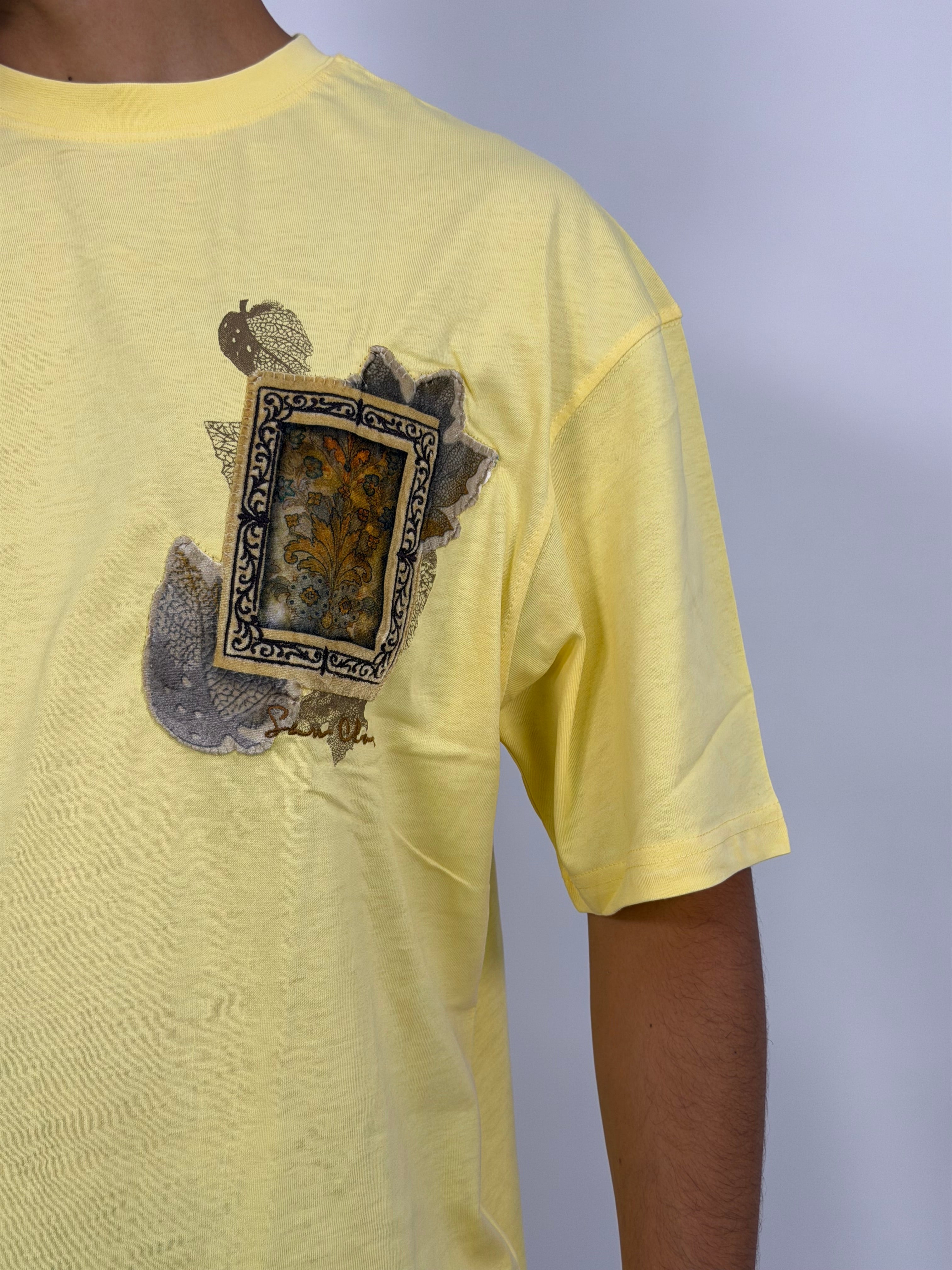 T-shirt ORIGINAL Oversize Jaune – Paisley Message Edition