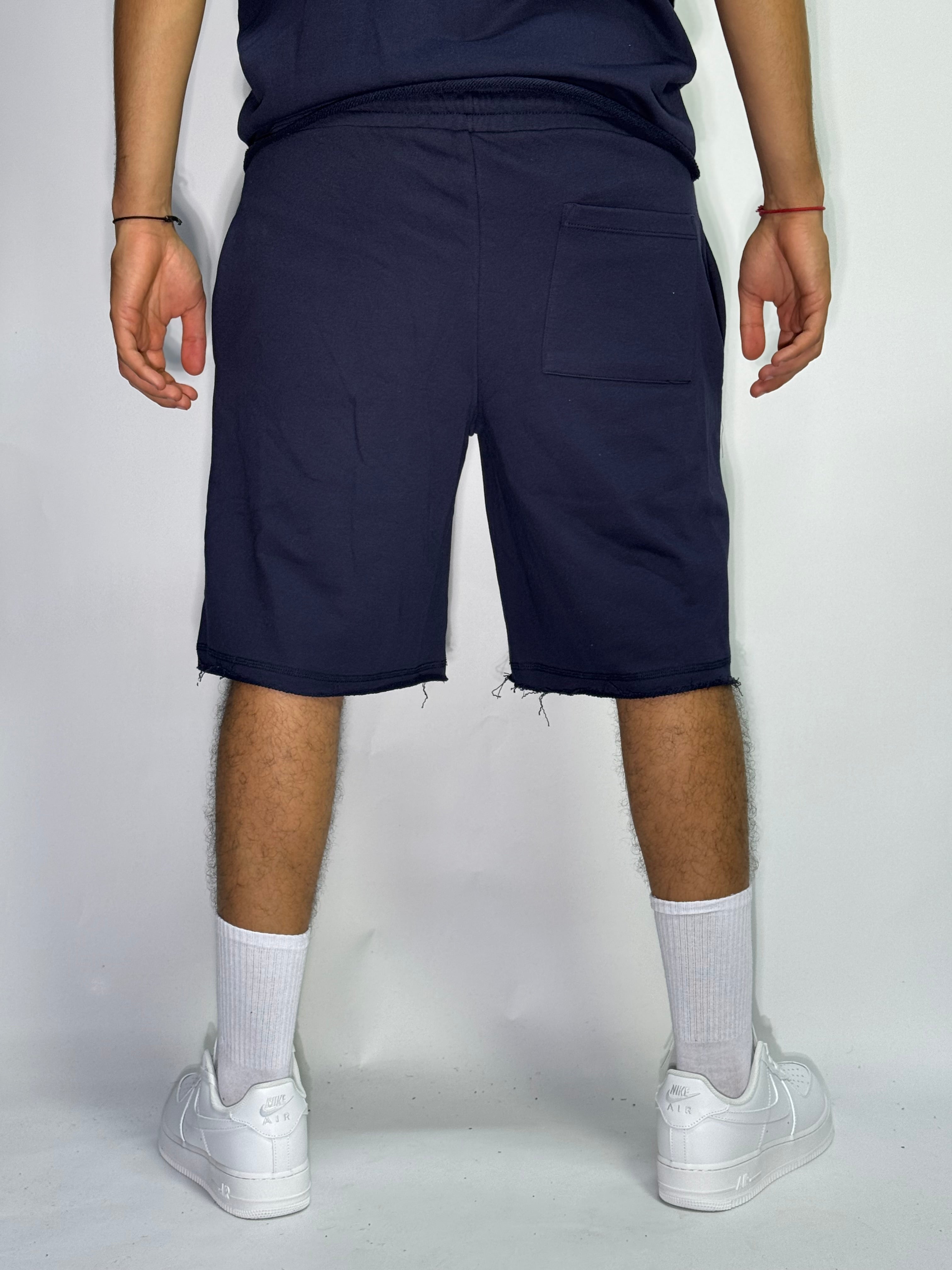 Ensemble Été Bleu Foncé 1ère Qualité – Sans Manches + Short Confort