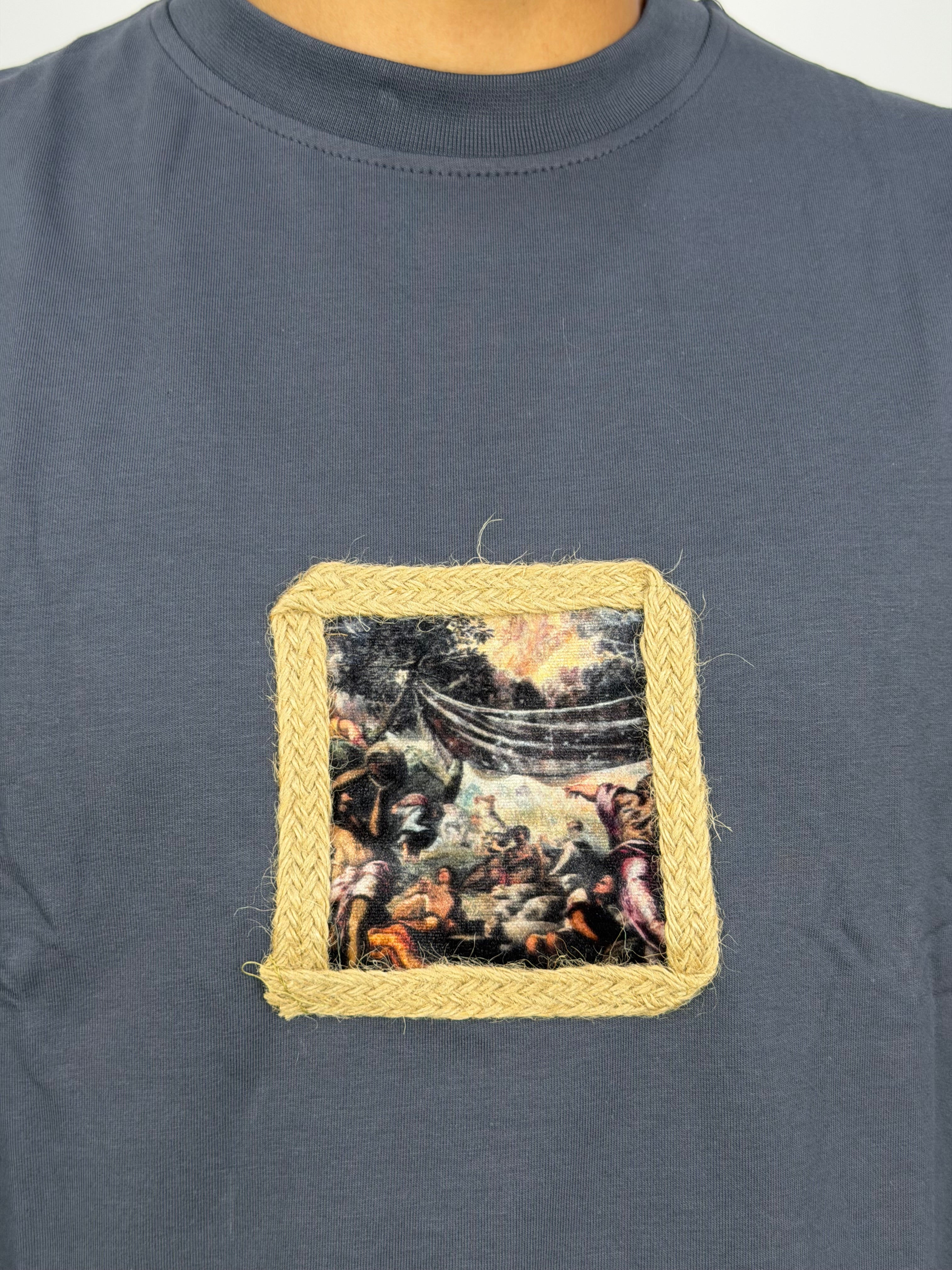 T-shirt ORIGINAL Oversize Gris – OFFTHE SYSTEM Vintage Frame Edition