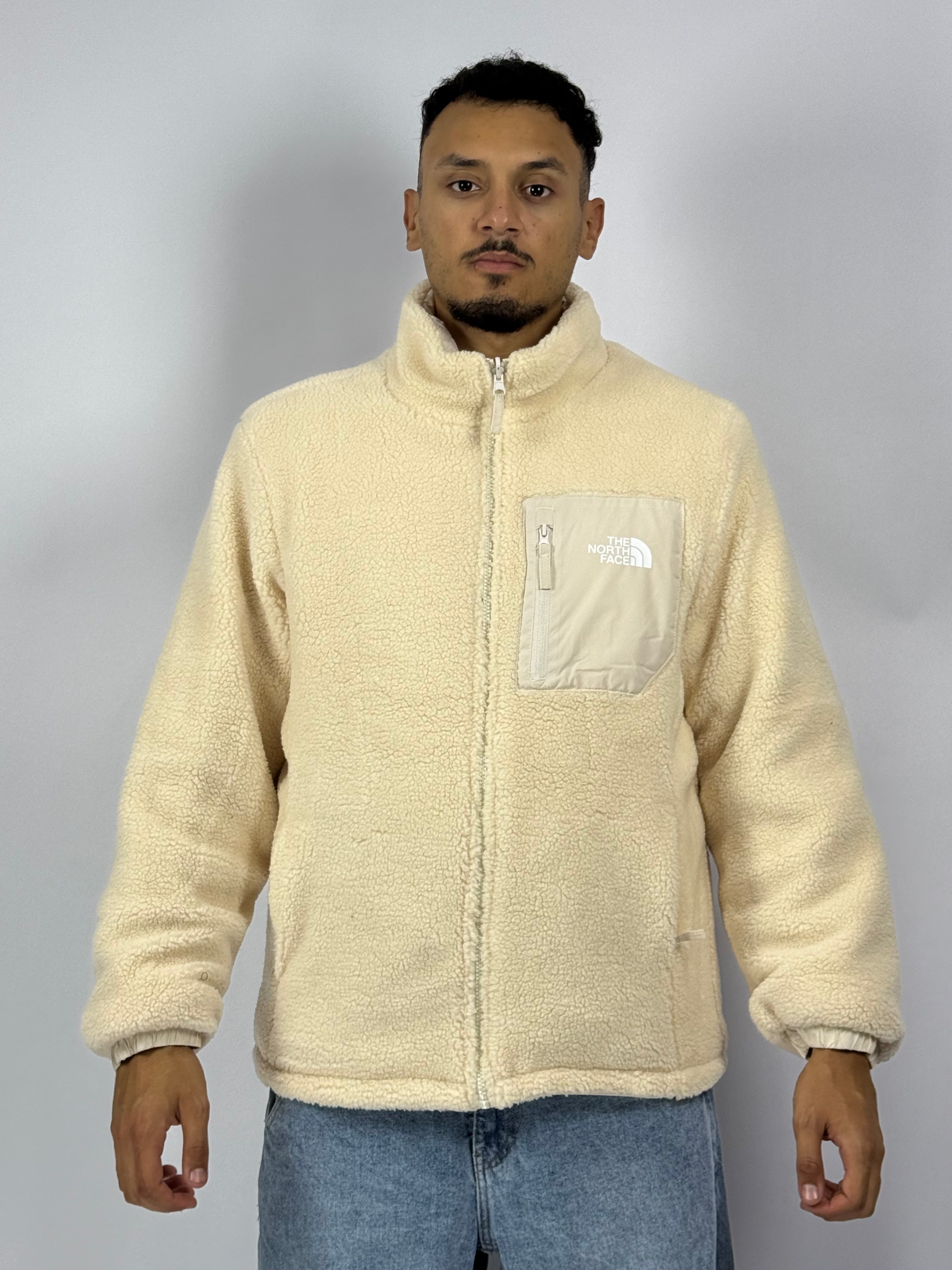 Veste TNF Double Face 1ʳᵉ Qualité – Style Réversible & Confort Premium Blanche