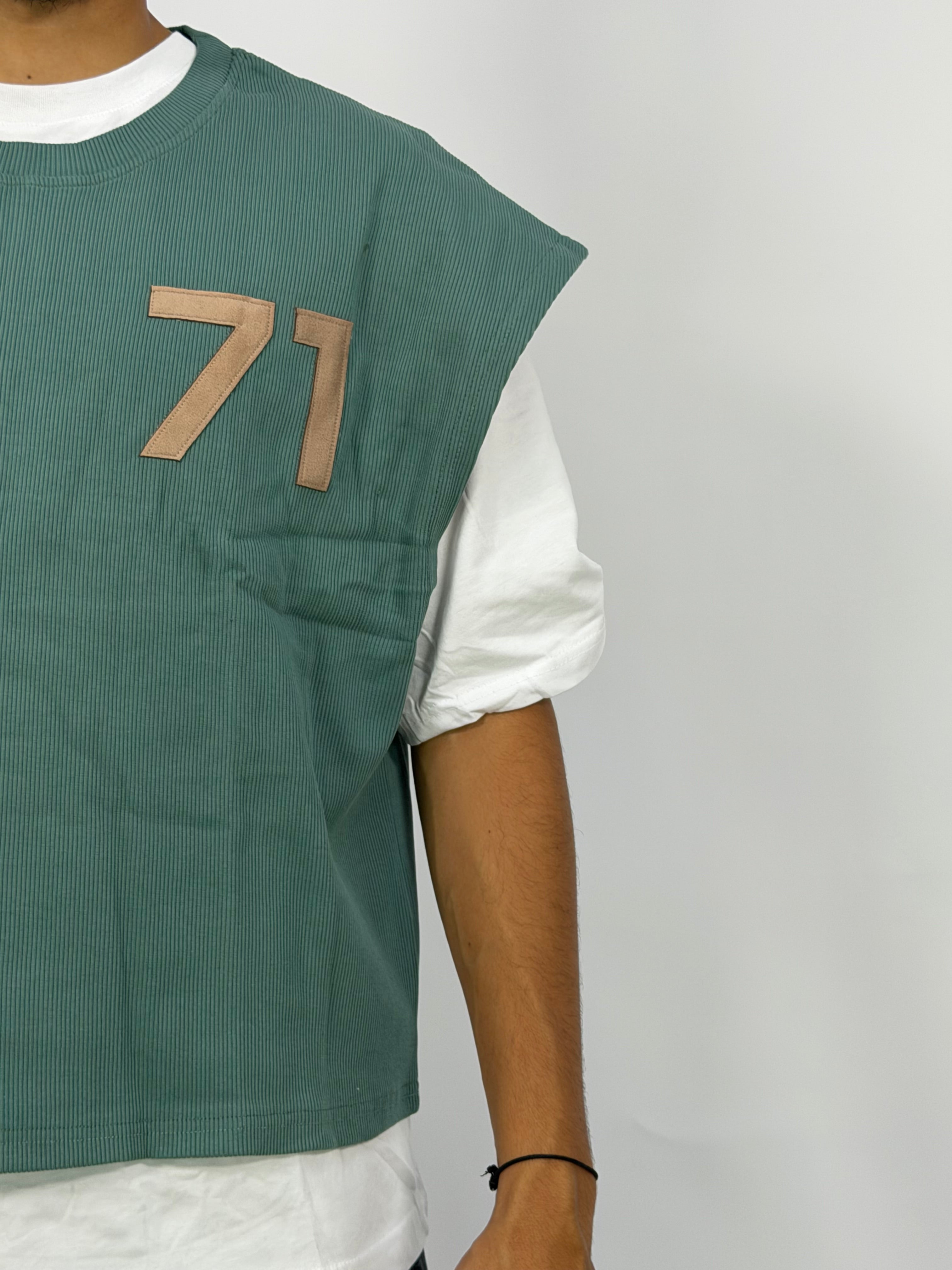 T-shirt Double Layer Vert – 71 Urban Edition