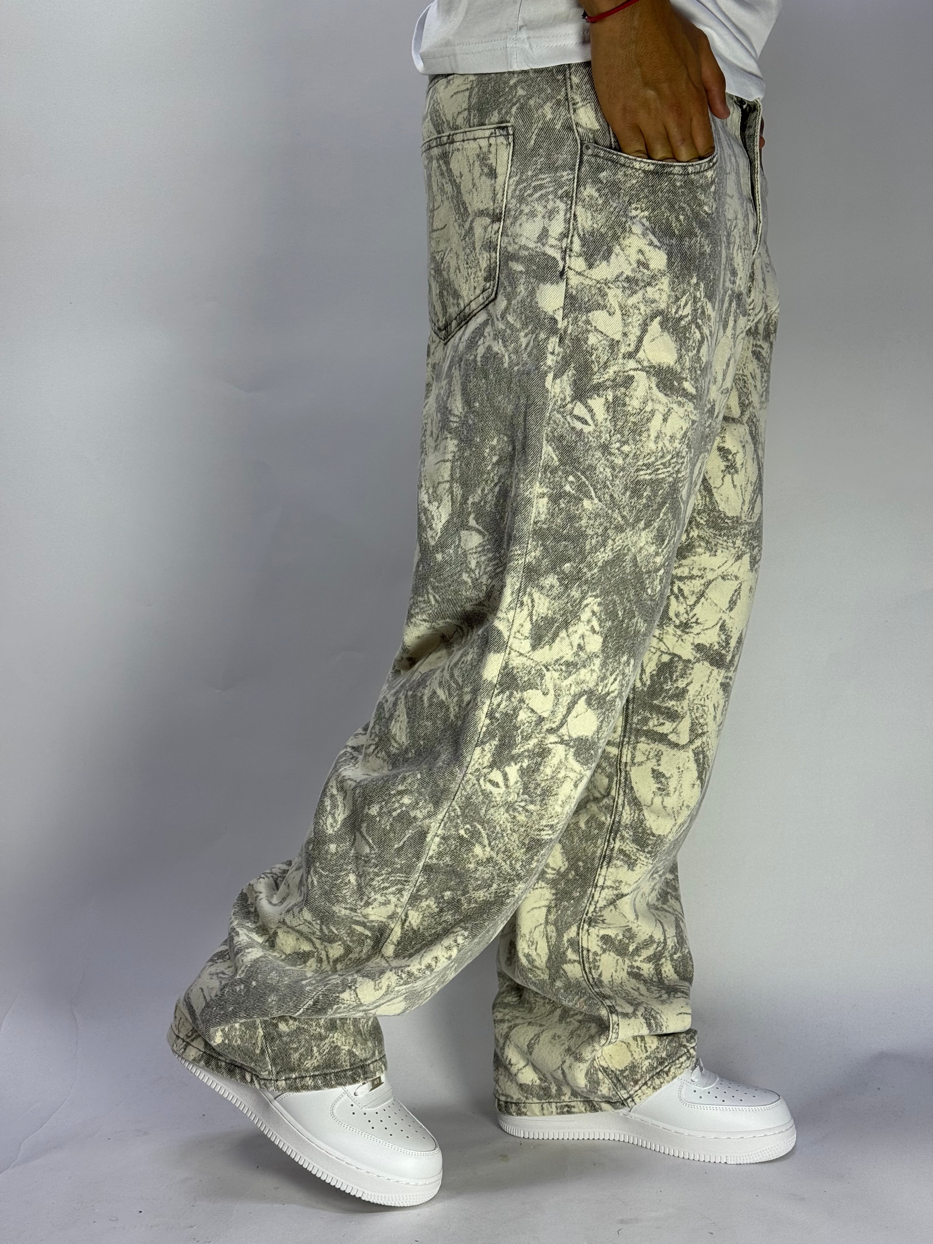 Pantalon Baggy Camo Artistique – Streetwear Oversize