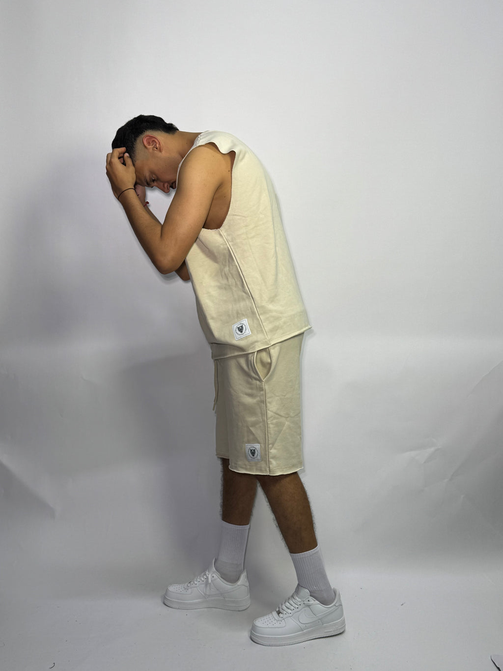 Ensemble Été Beige 1ère Qualité – Sans Manches + Short Ultra Confort