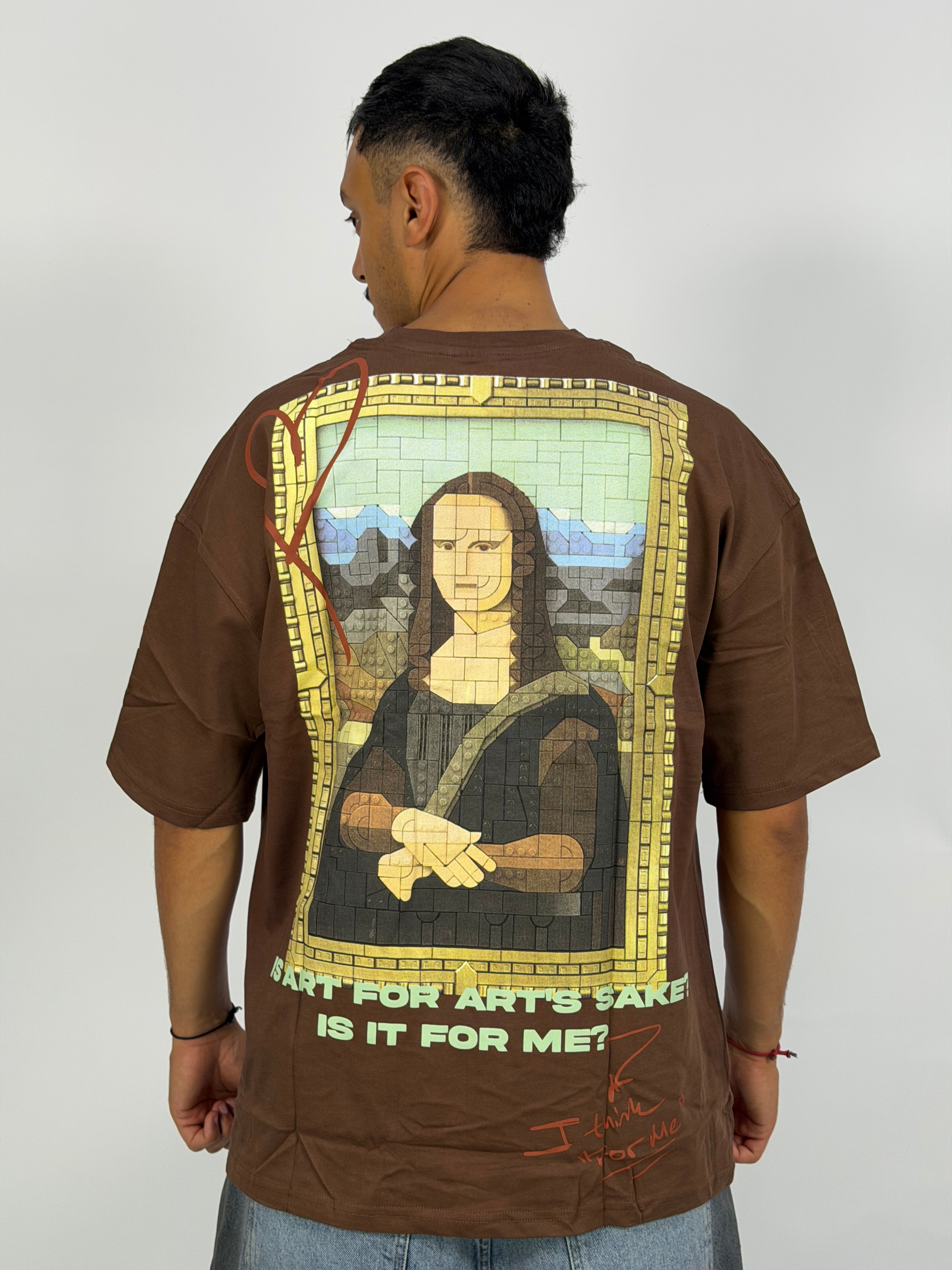 T-shirt ORIGINAL Oversize Marron – MonaLisa Art Edition