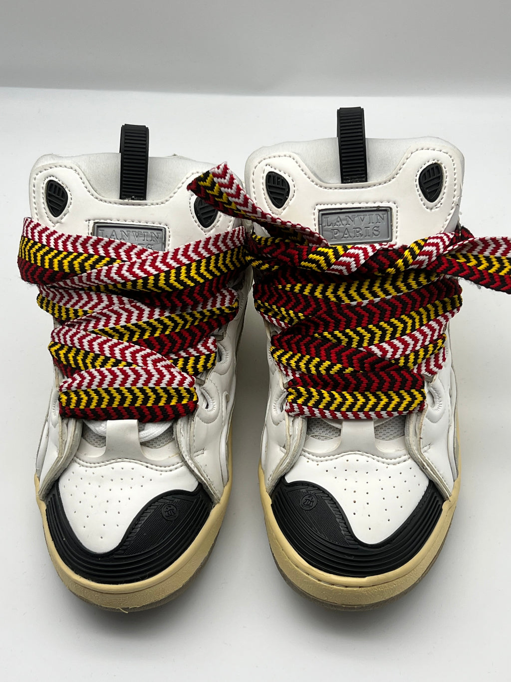 Sneakers ORIGINAL montantes blanches à lacets multicolores