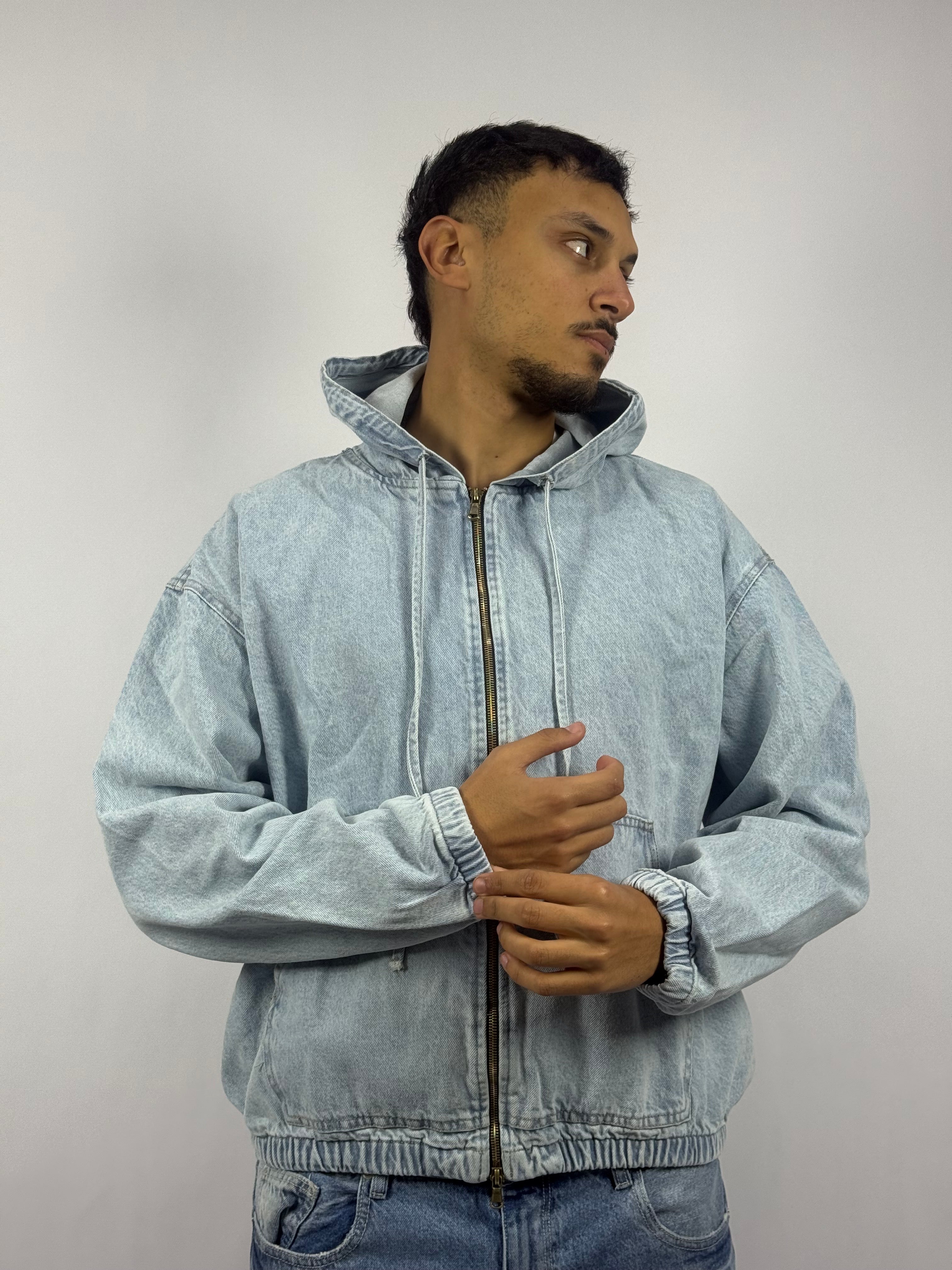 Hoodie Zippé Bleu Collection Street – Coupe Relax & Finition Premium