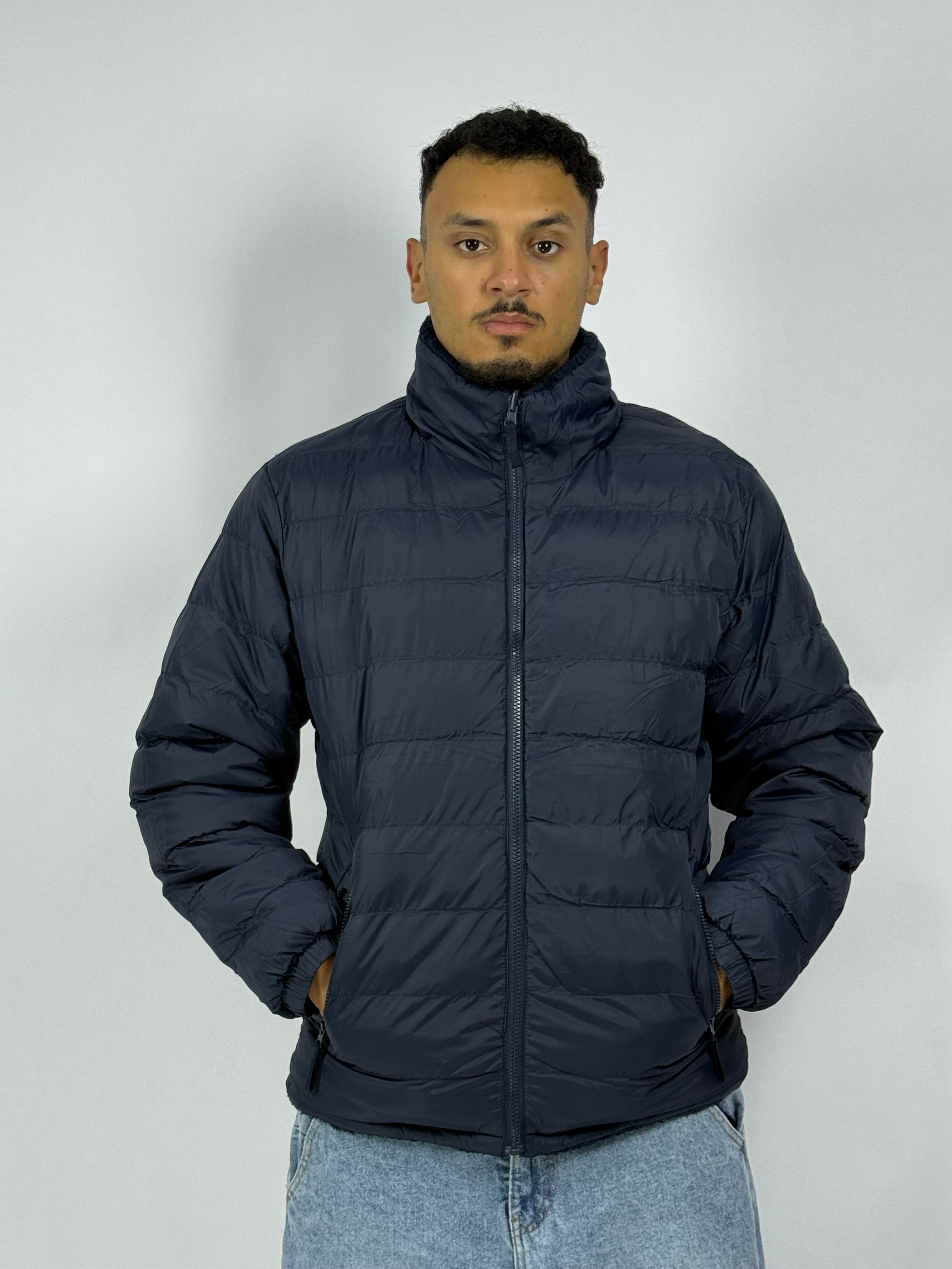 Veste TNF Double Face 1ʳᵉ Qualité – Style Réversible & Confort Premium Bleu