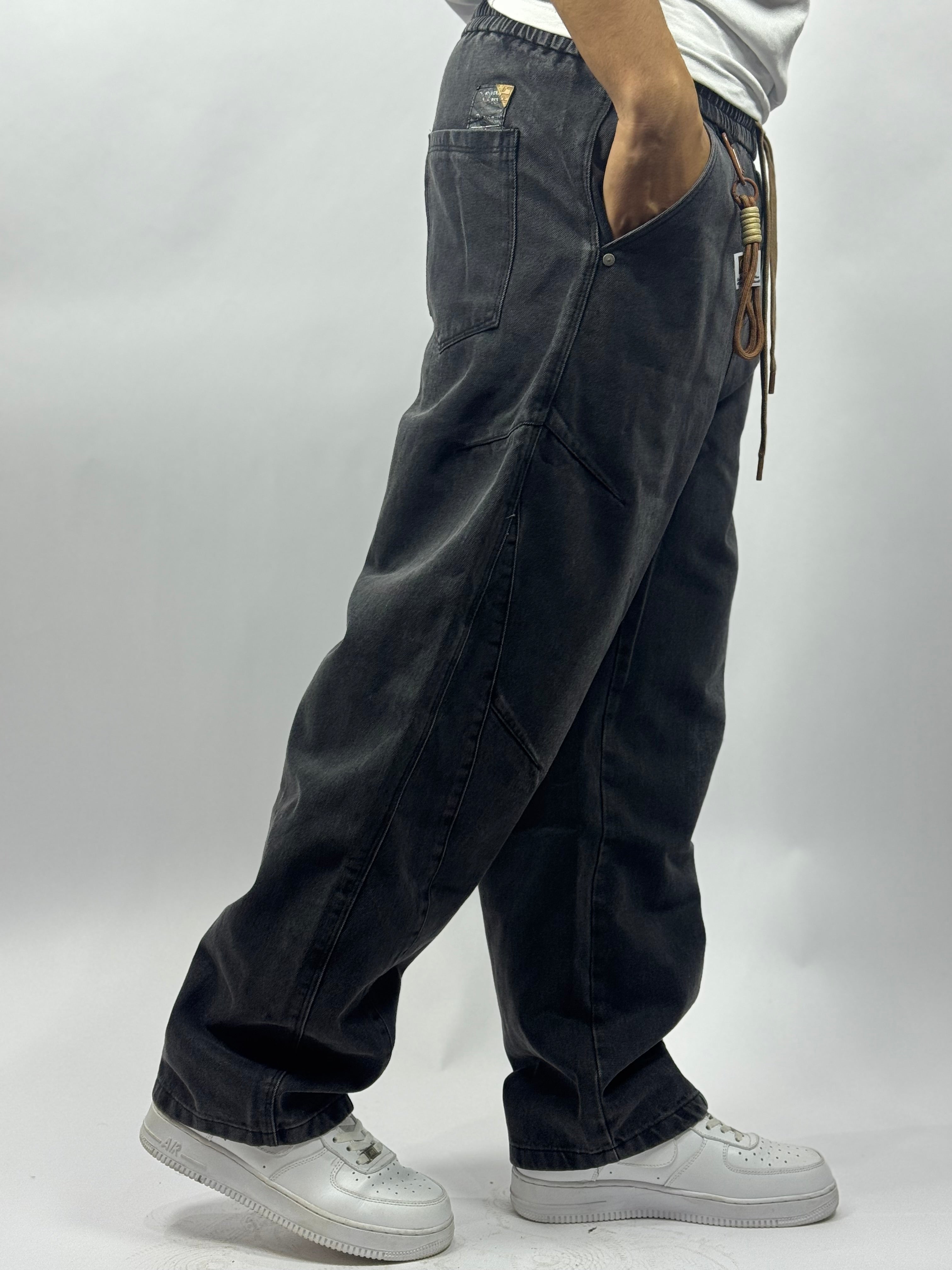 Jogging Homme Noir Foncé – Coupe Confort & Style Minimal