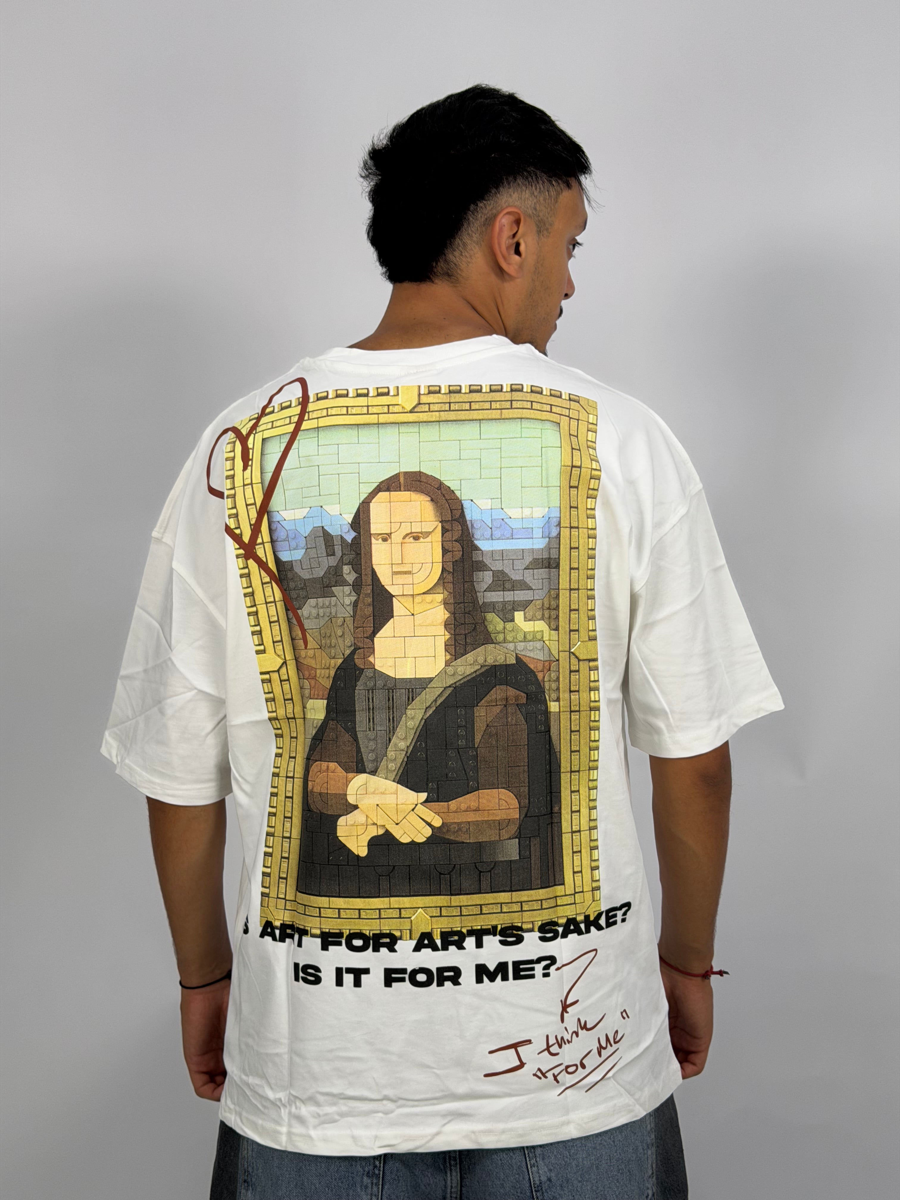 T-shirt ORIGINAL Oversize Blanc – MonaLisa Art Edition