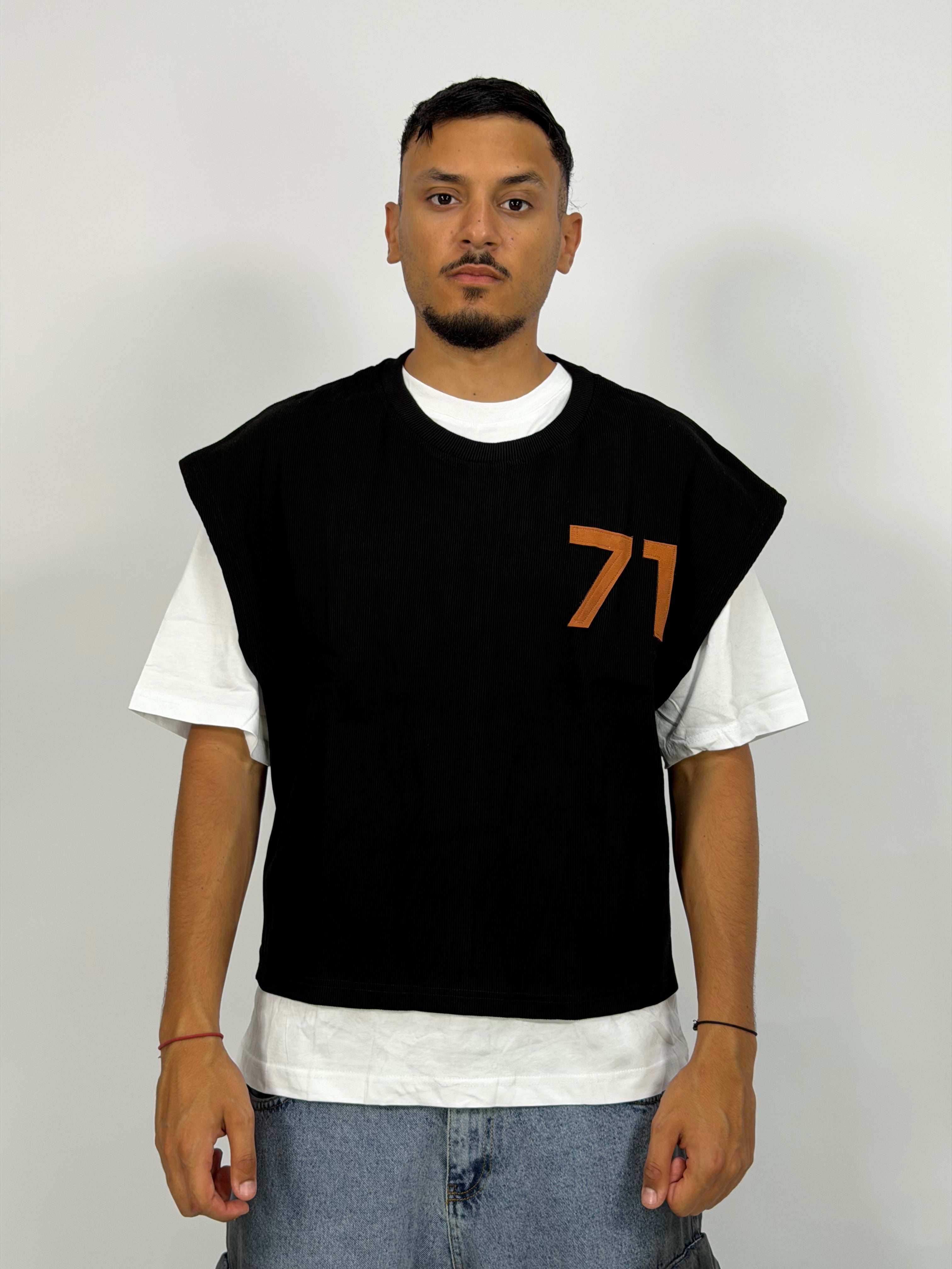 T-shirt Double Layer Noir – 71 Urban Edition