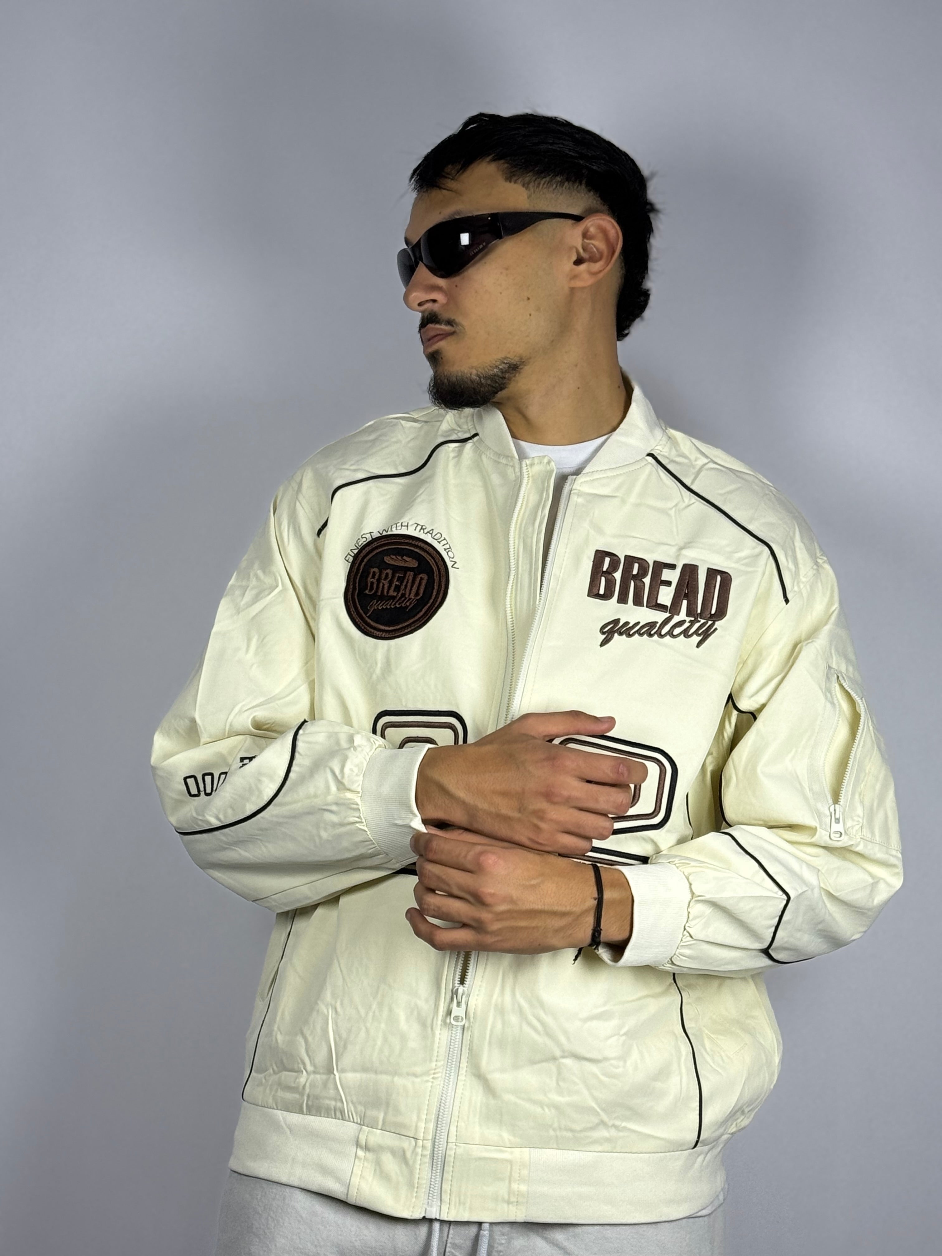 Veste Bomber Blanc BREAD – Style Street