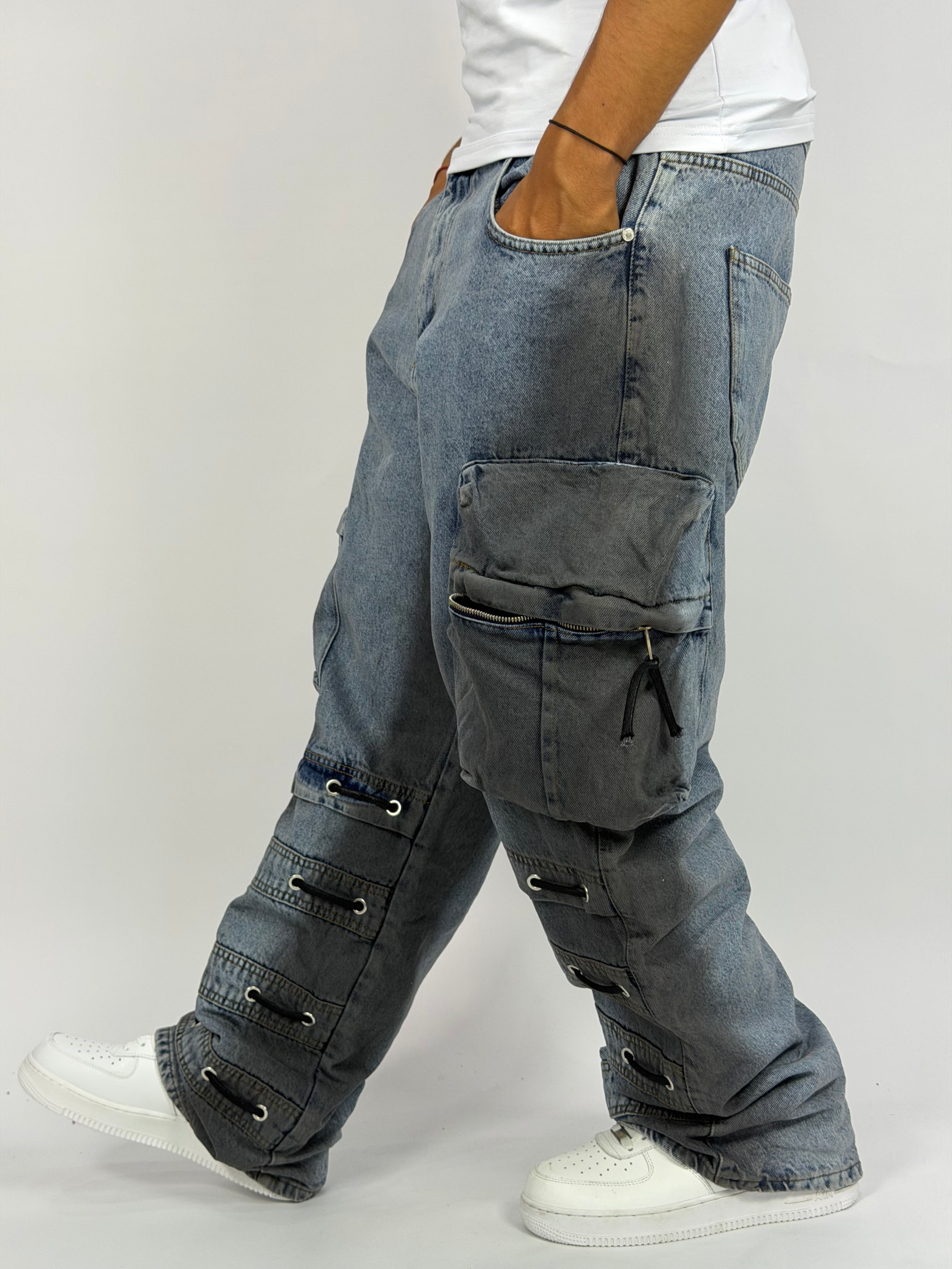 Jean ORIGINAL Cargo Oversize – Tactical Lace Edition