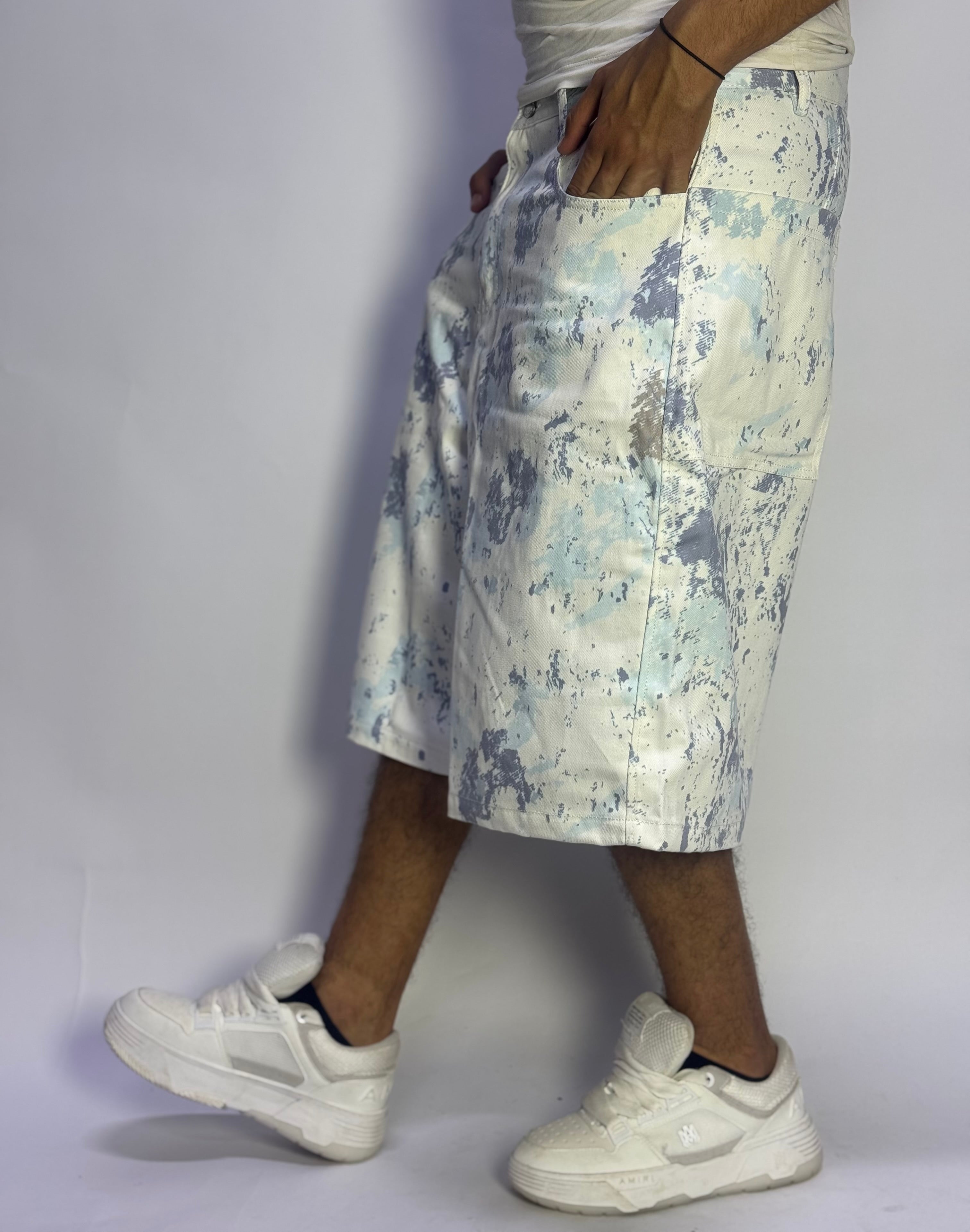 Short Baggy Washed Camo – Streetwear Oversize Été