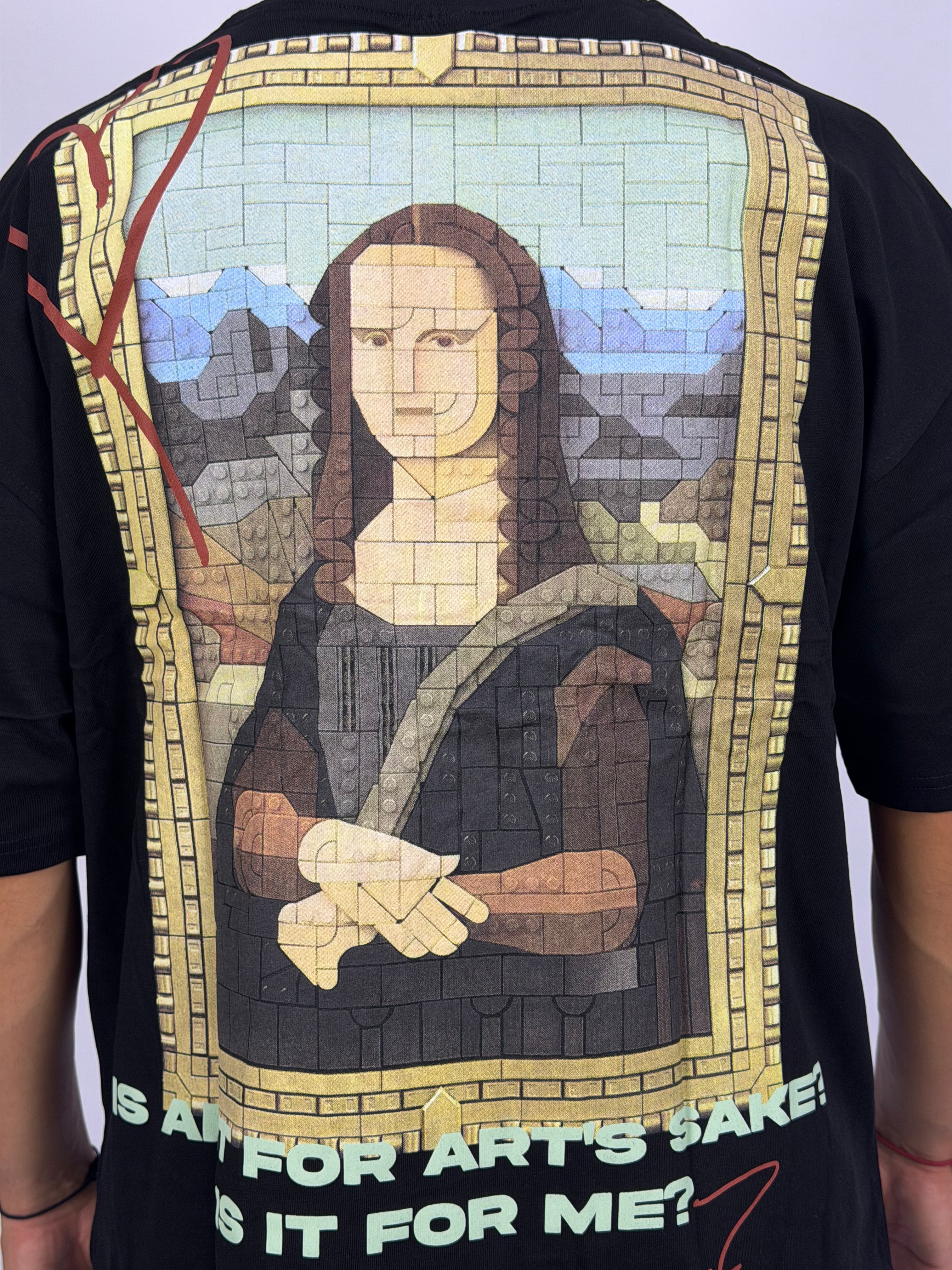T-shirt ORIGINAL Oversize Noir – MonaLisa Art Edition