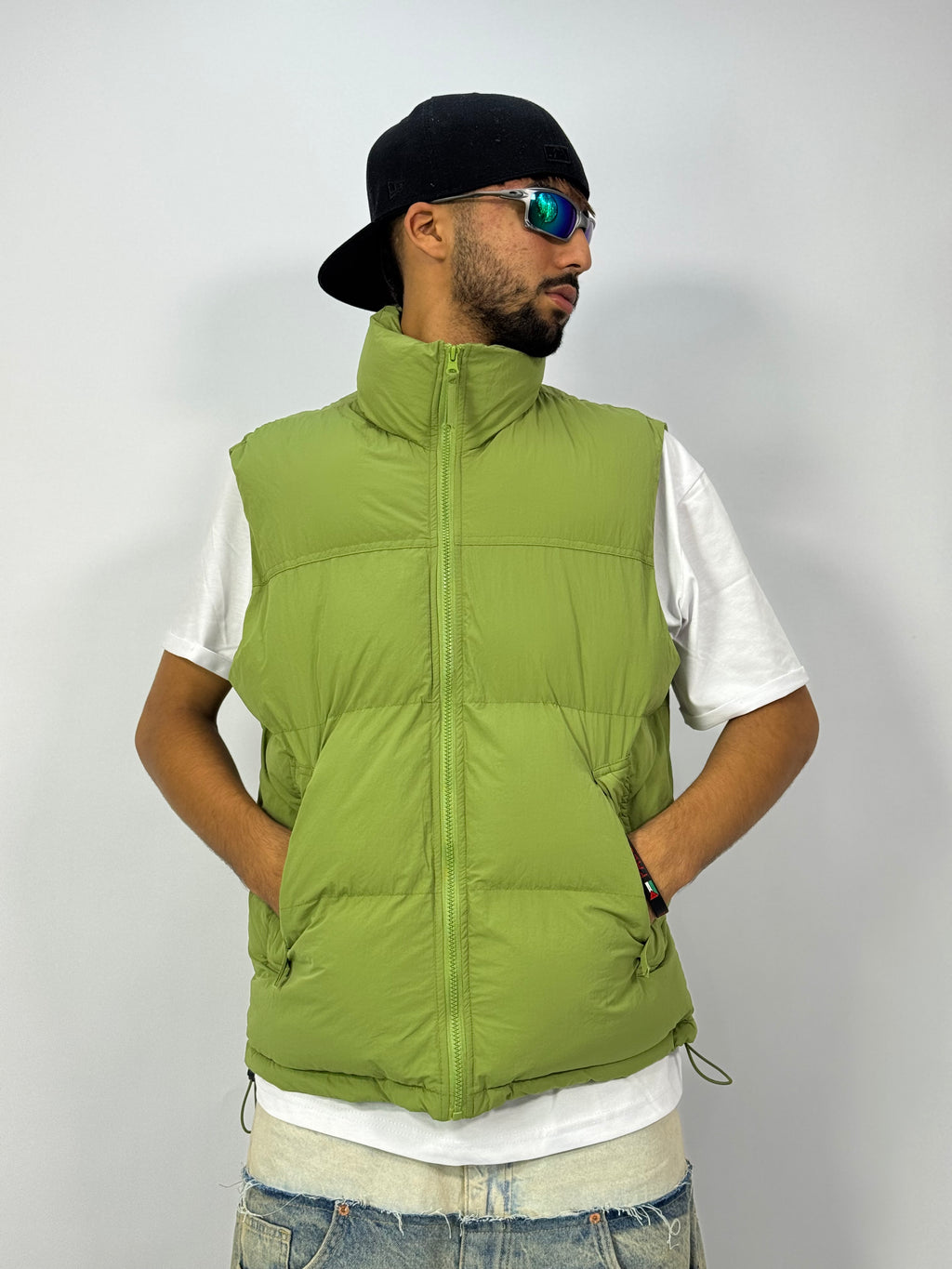 Doudoune 1 ère Qualité Vert Pistache– Gilet Puffer Streetwear