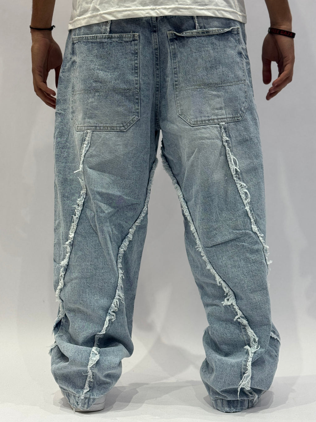Jean Streetwear à Coutures Apparentes – Coupe Large PREMIUM ( Model B )