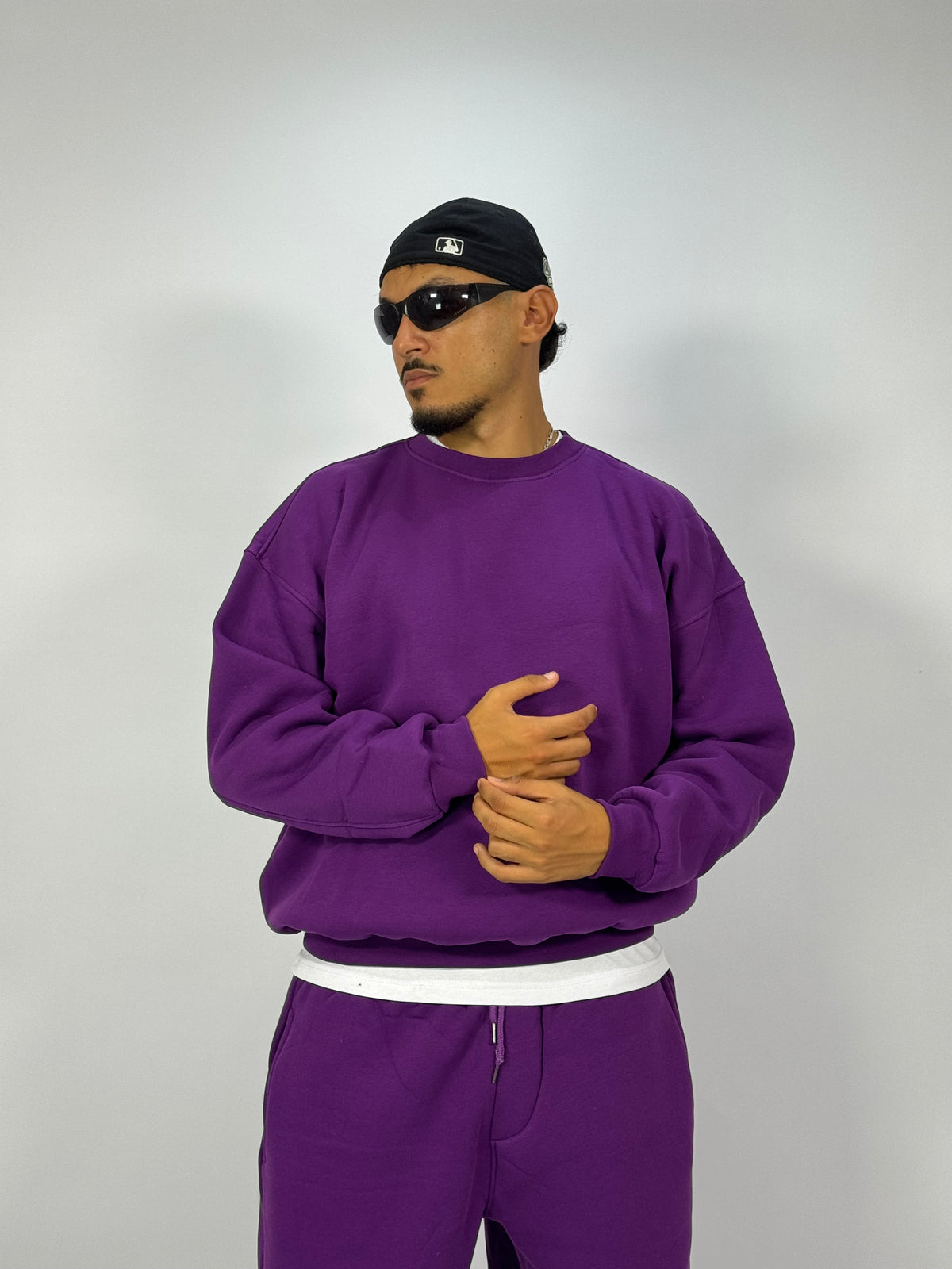 Ensemble Streetwear Oversize Mauve – Sweat & Pantalon