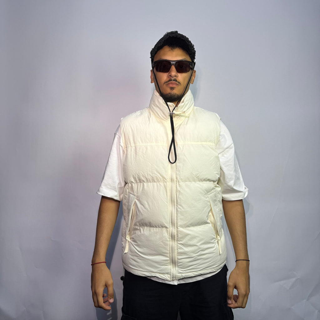 Doudoune Blanc Oversize Gris – Style Streetwear