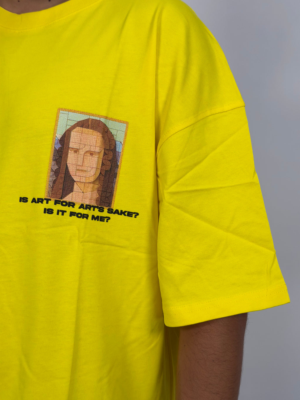 T-shirt ORIGINAL Oversize Jaune – MonaLisa Art Edition