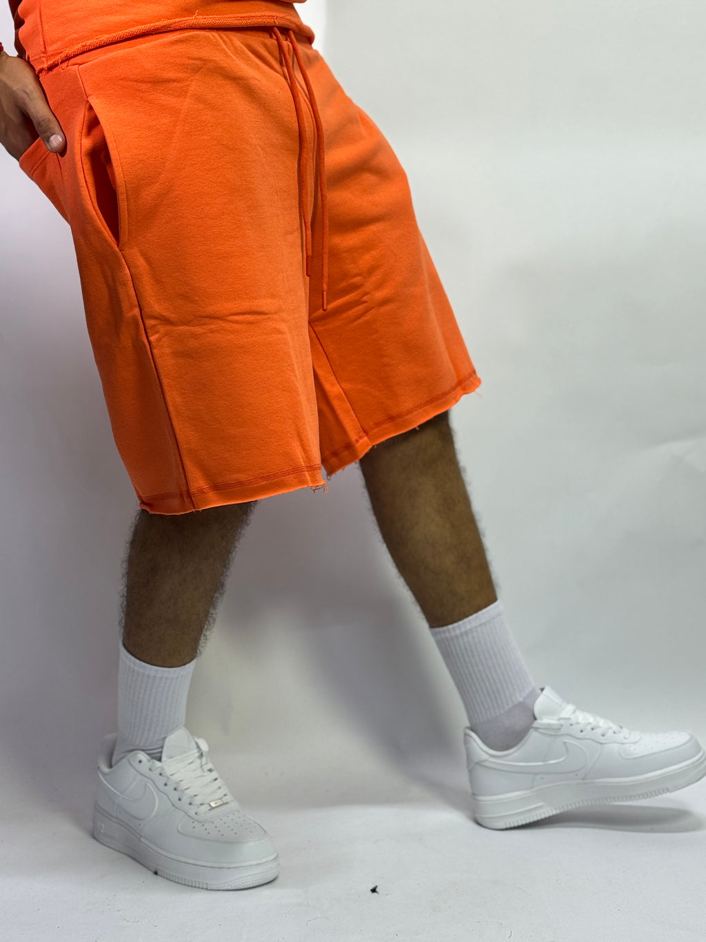 Ensemble Été Orange 1ère Qualité – Sans Manches + Short Confort